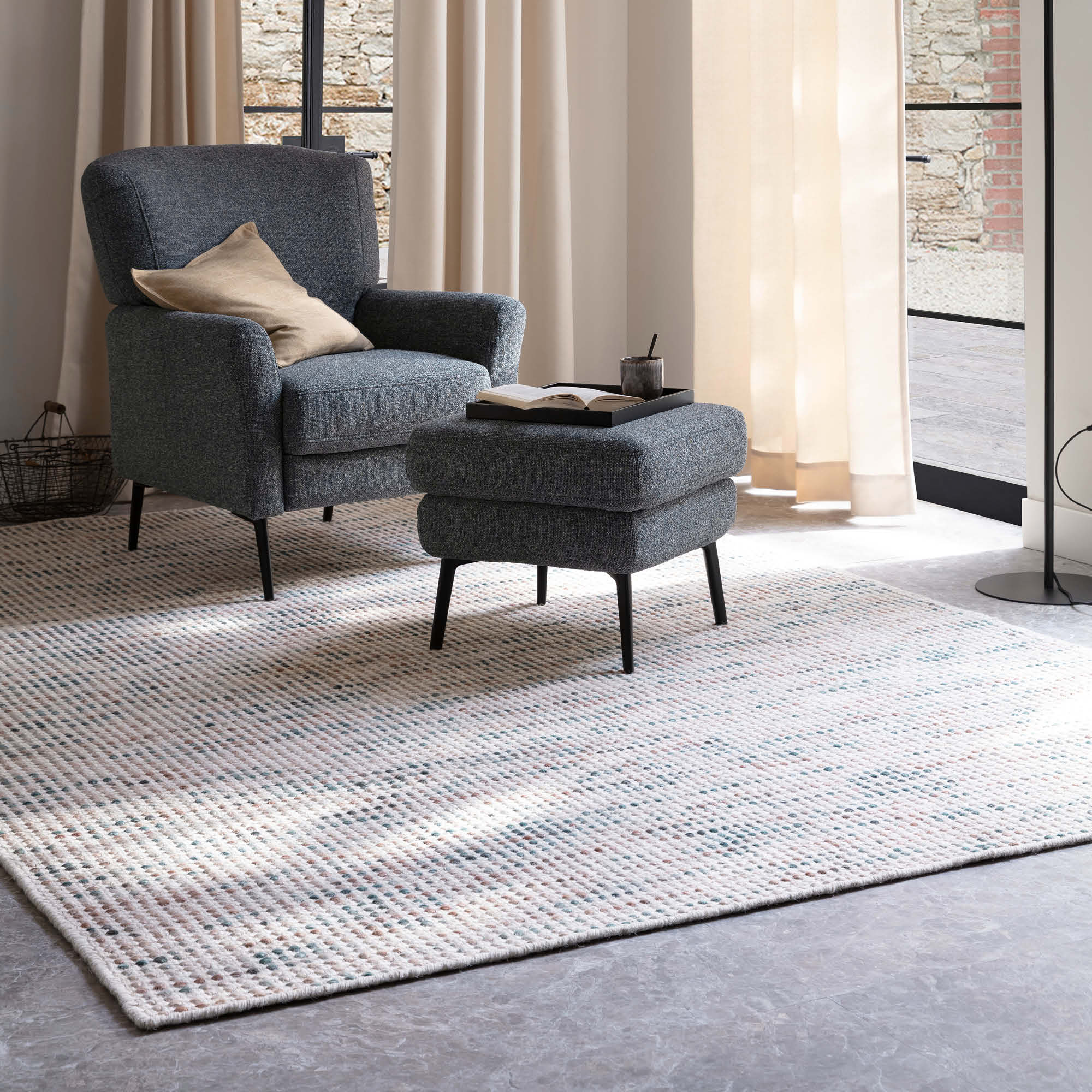 SCHÖNER WOHNEN Teppich KIANA – Wolle - handgewebt