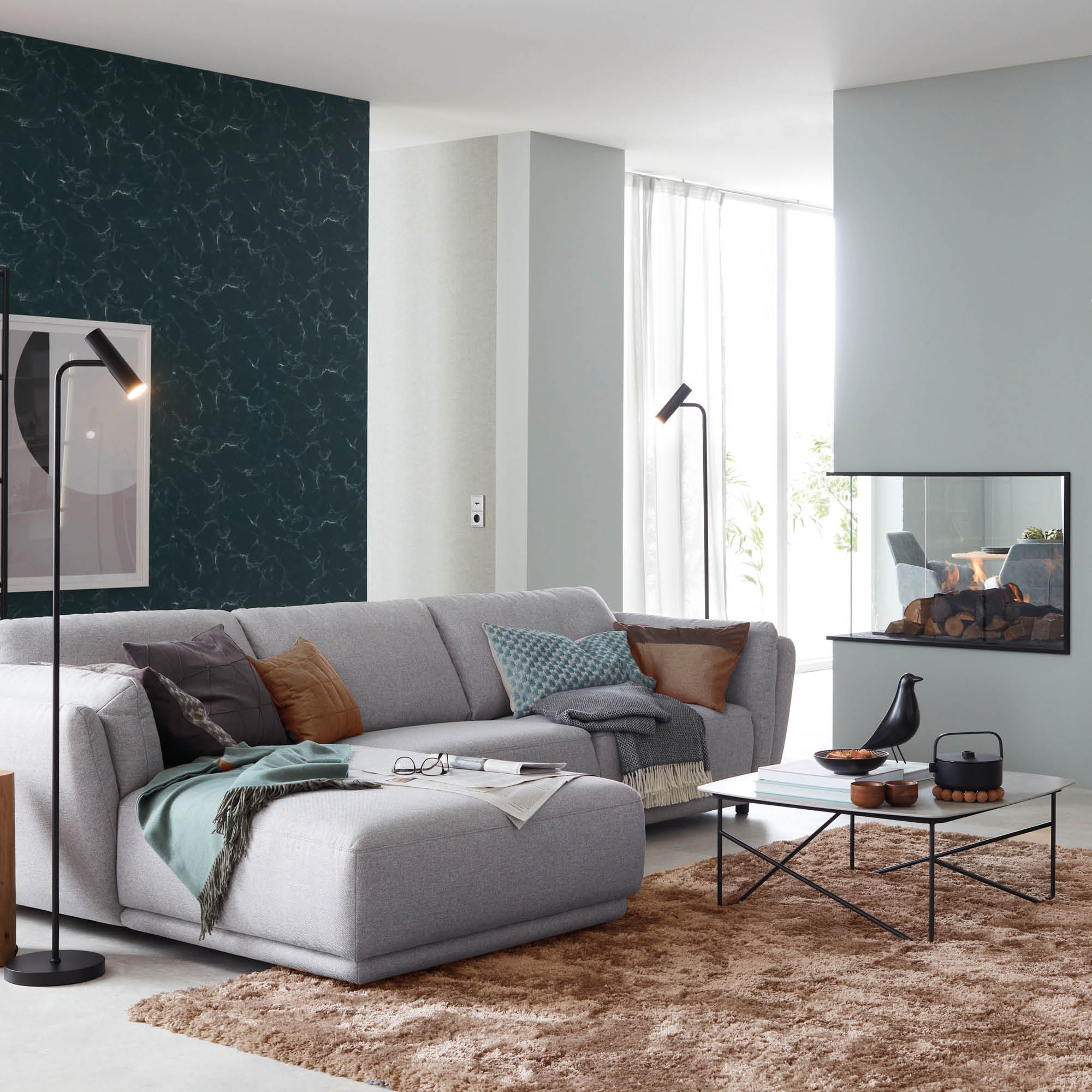 SCHÖNER WOHNEN Teppich LEVERAGE • kuschelweich • pflegeleicht