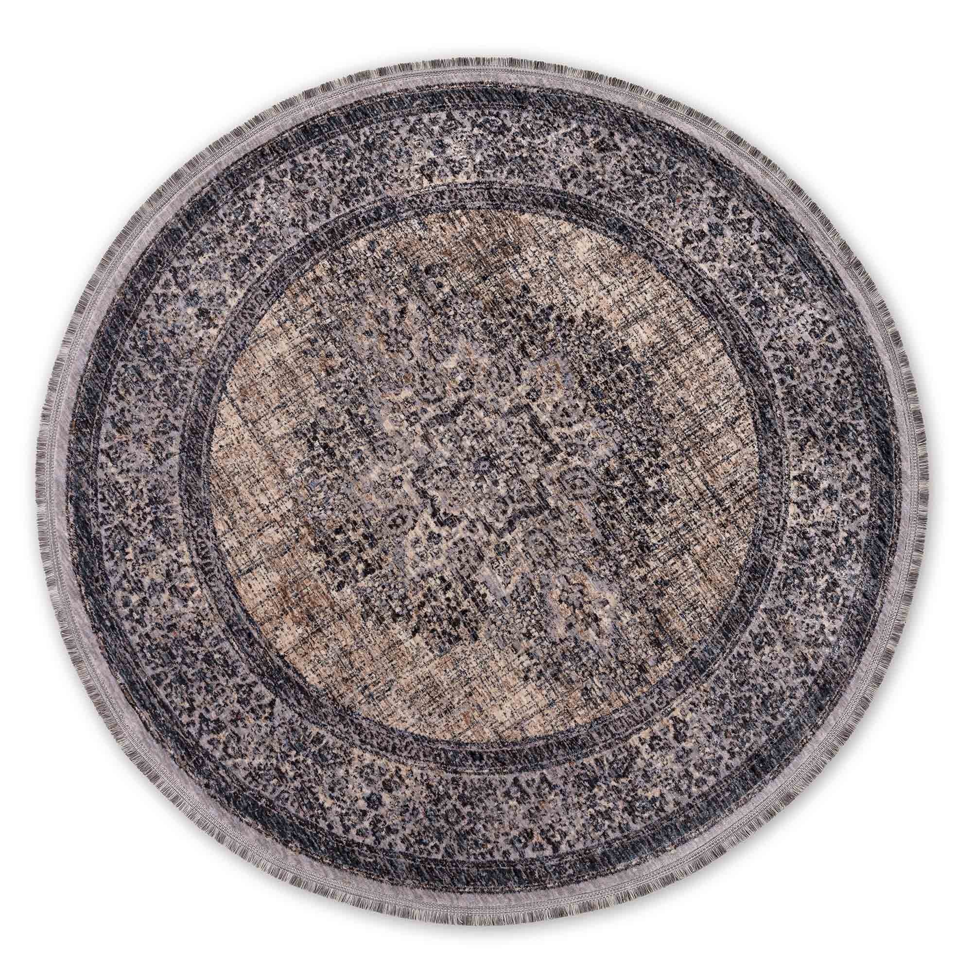 Teppich SAREZZO RUND in 2 Designs