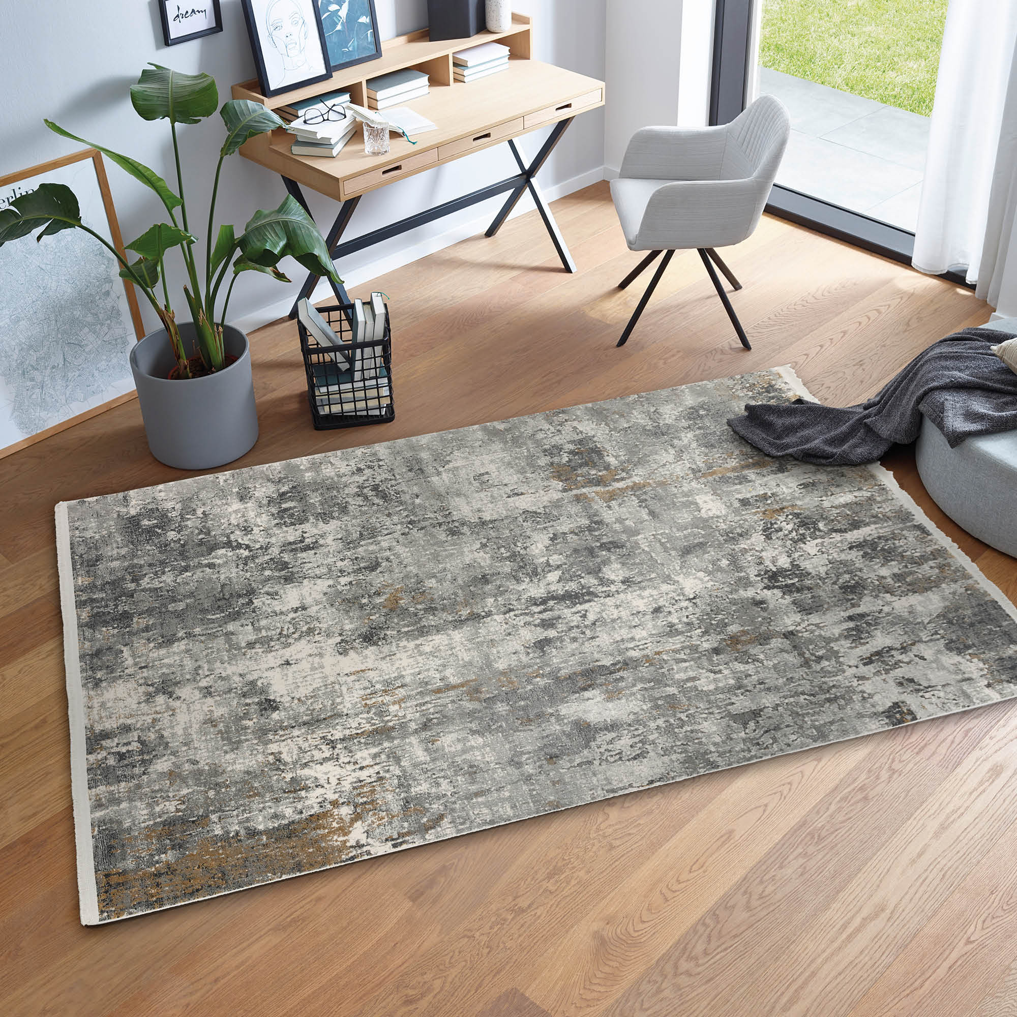 Teppich POSITANO – Vintage Viskose, edel & fein