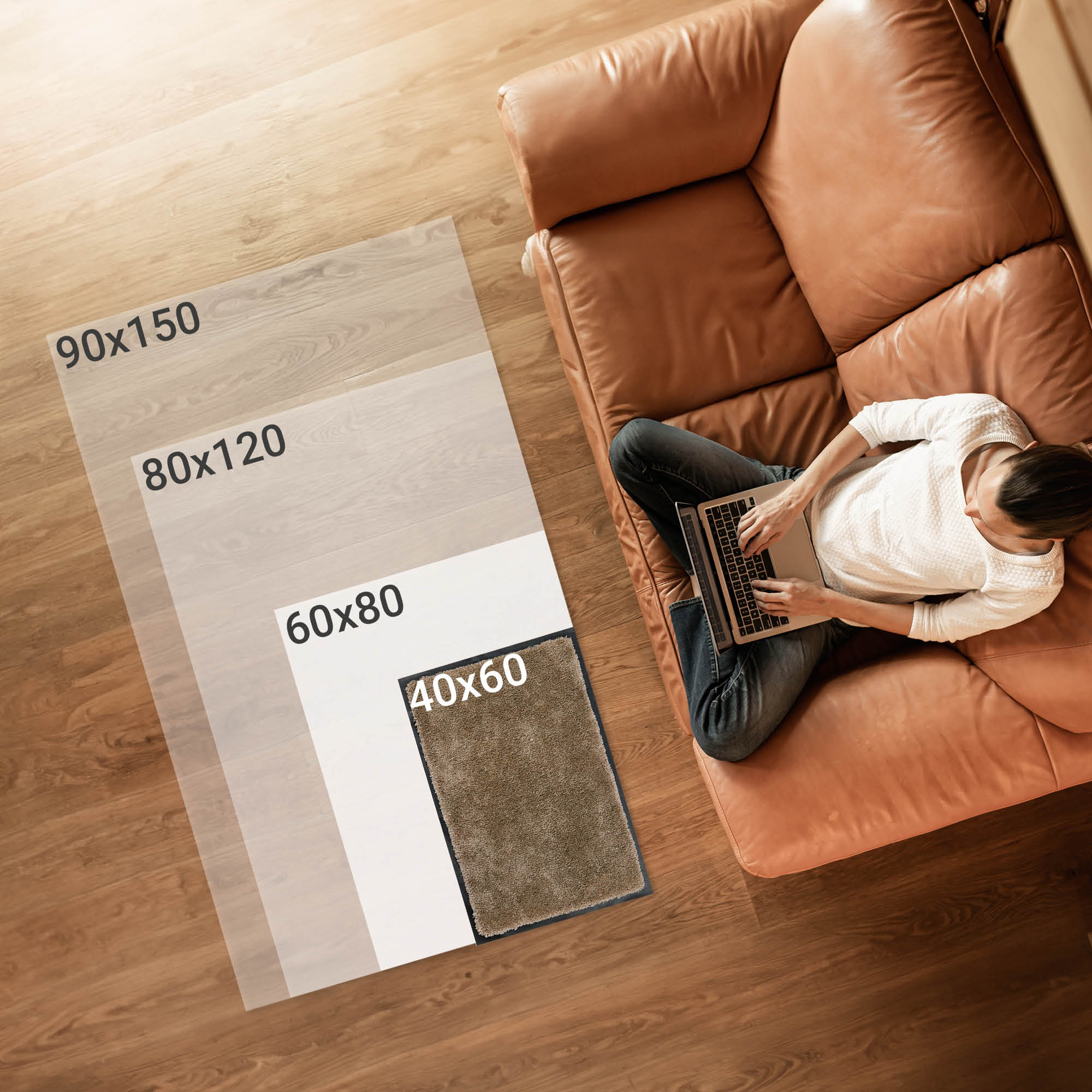 Fußmatte LAVA – PVC-frei & waschbar