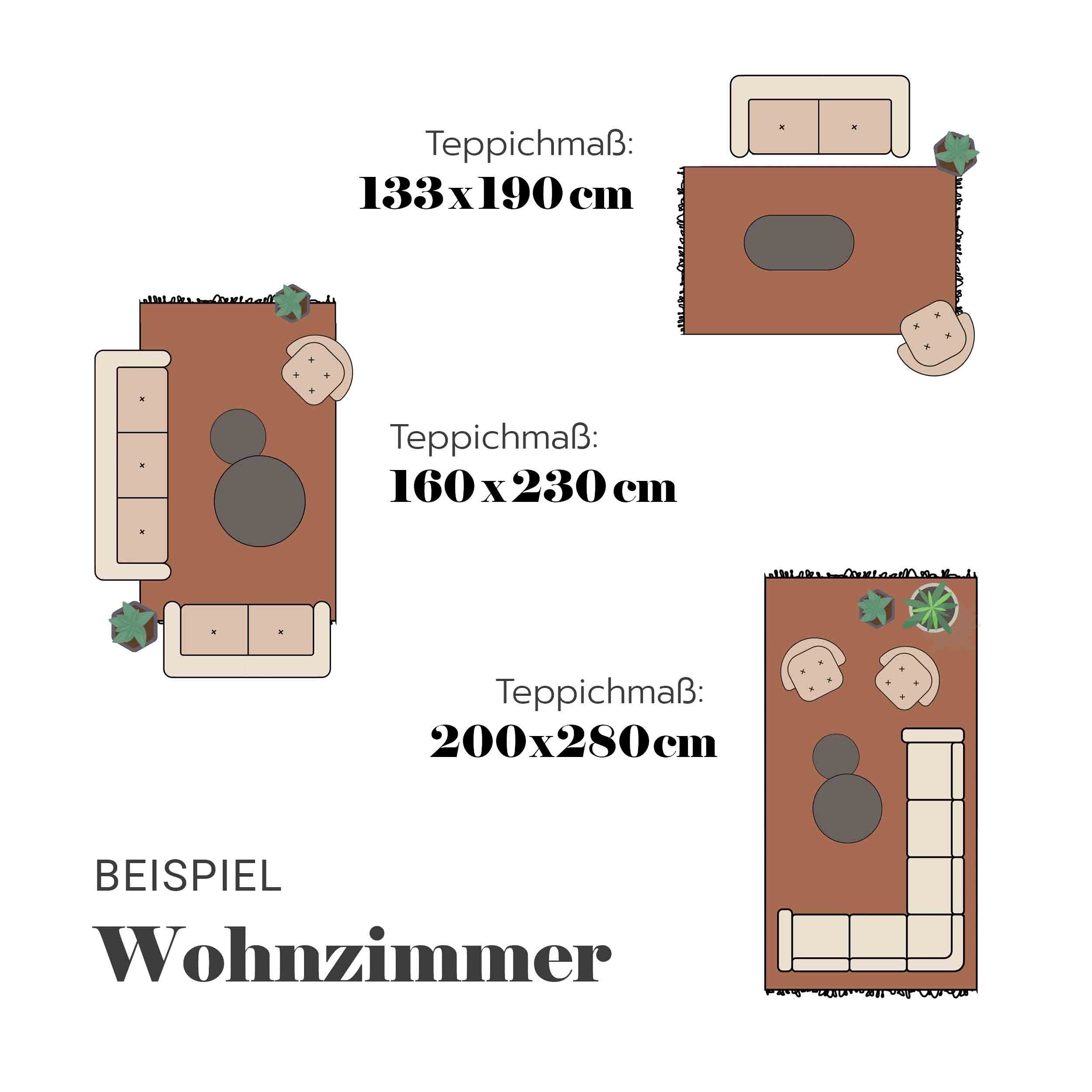 Teppich SAM in 3 Größen und 4 Designs