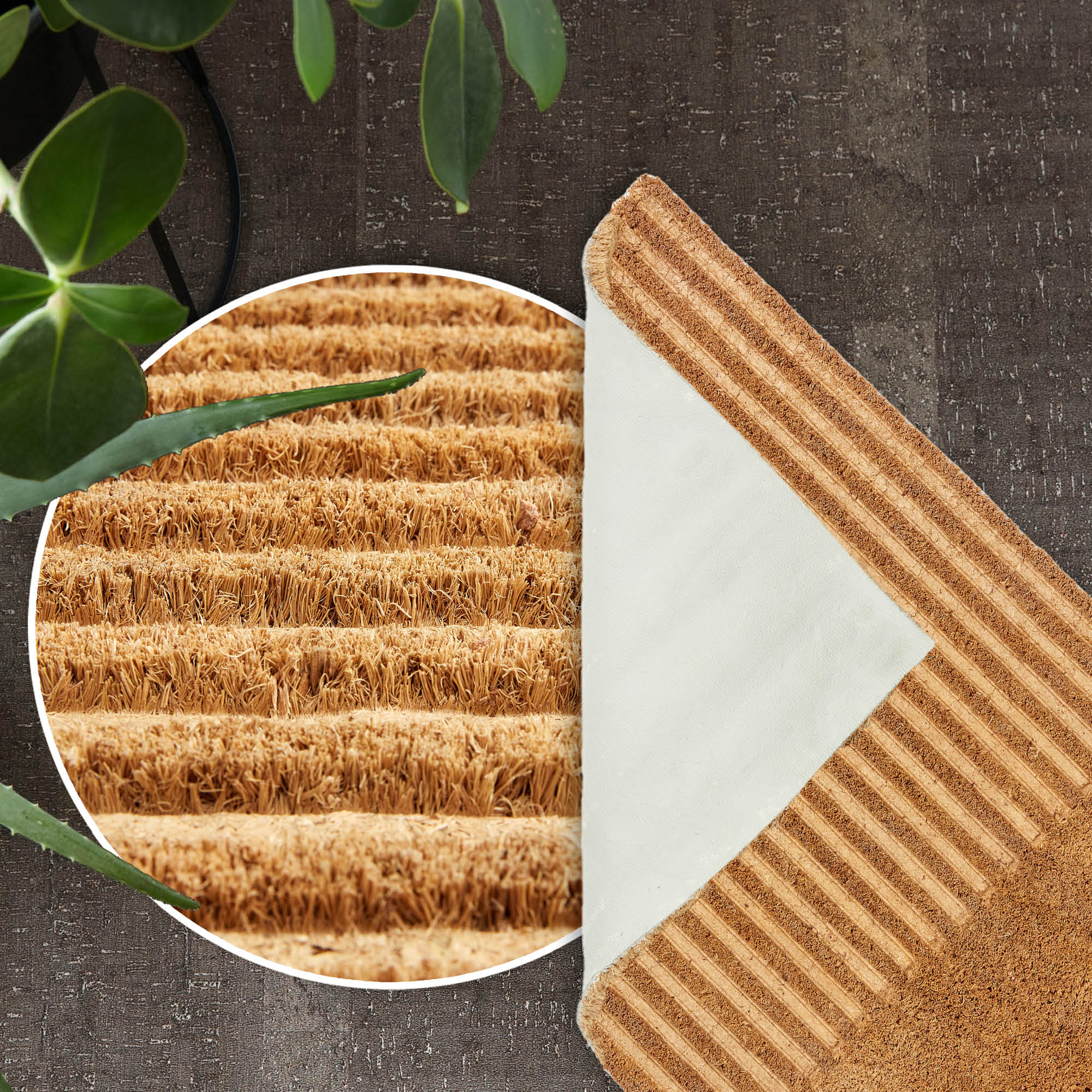 Fußmatte COCO SHAPE – 100% Natur, rutschhemmend
