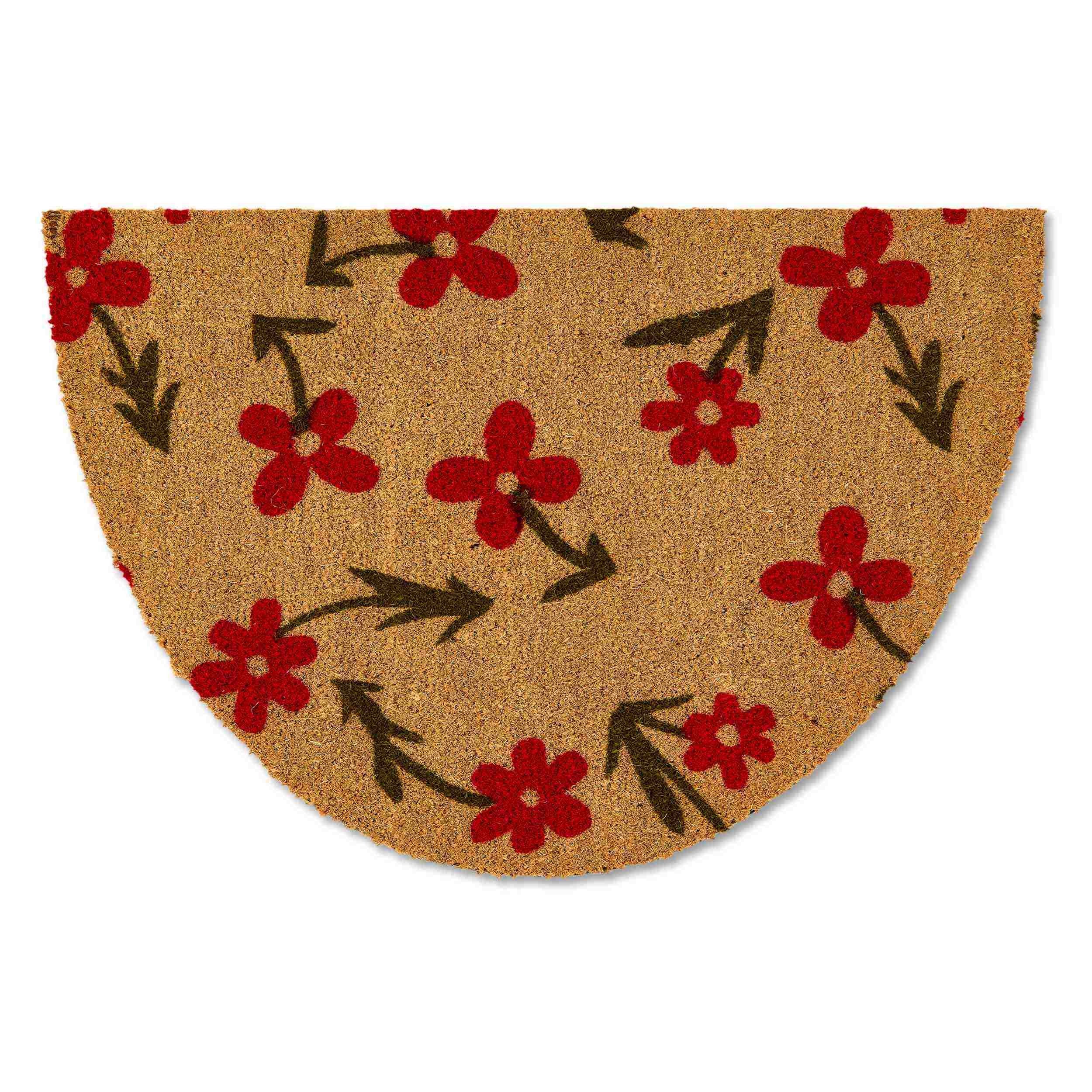 Fußmatte COCO STYLE BLUMENWIESE HALBRUND in 3 Größen - WohnDirect.com - Heimtextilien für stilvolles Wohnambiente