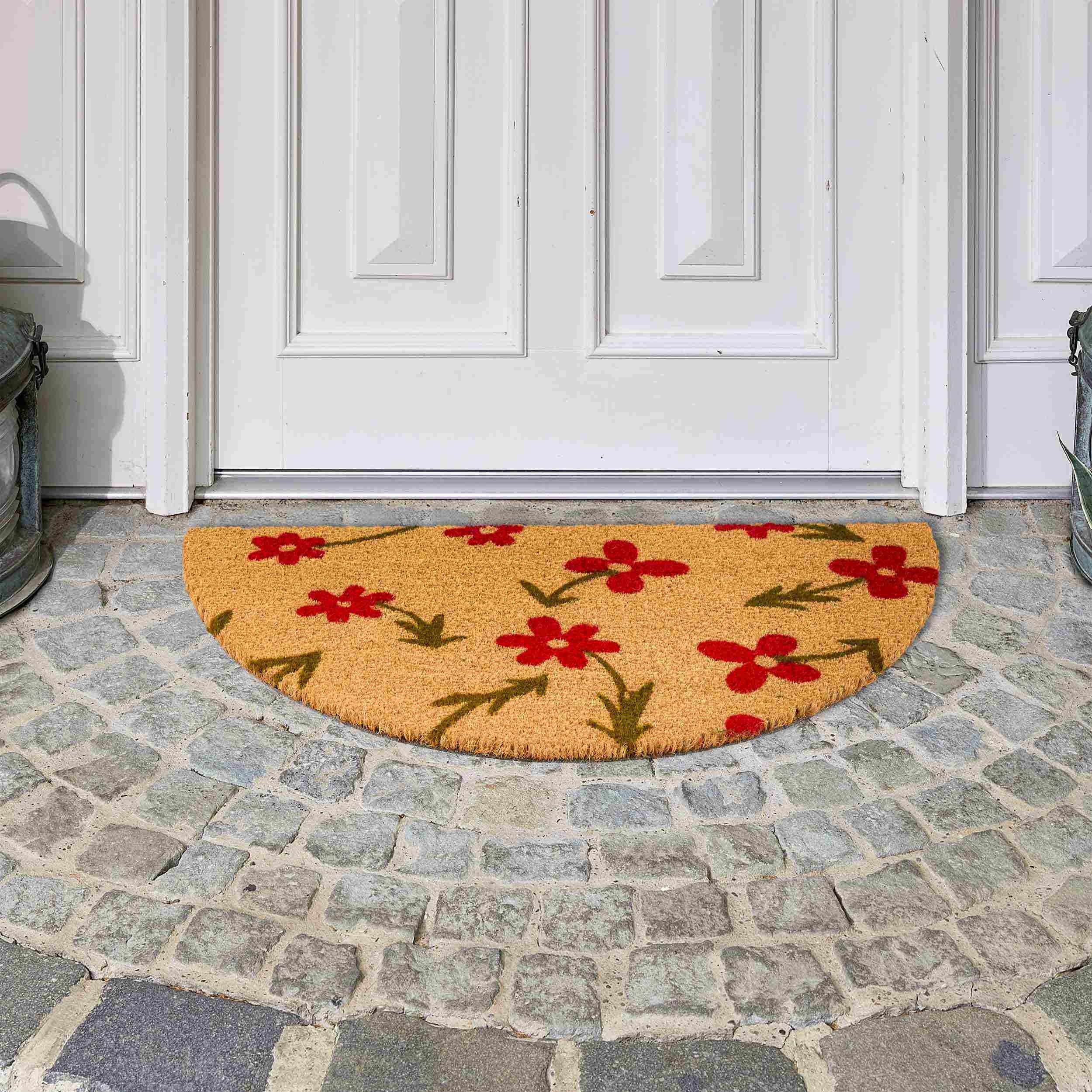 Fußmatte COCO STYLE BLUMENWIESE HALBRUND in 3 Größen - WohnDirect.com - Heimtextilien für stilvolles Wohnambiente