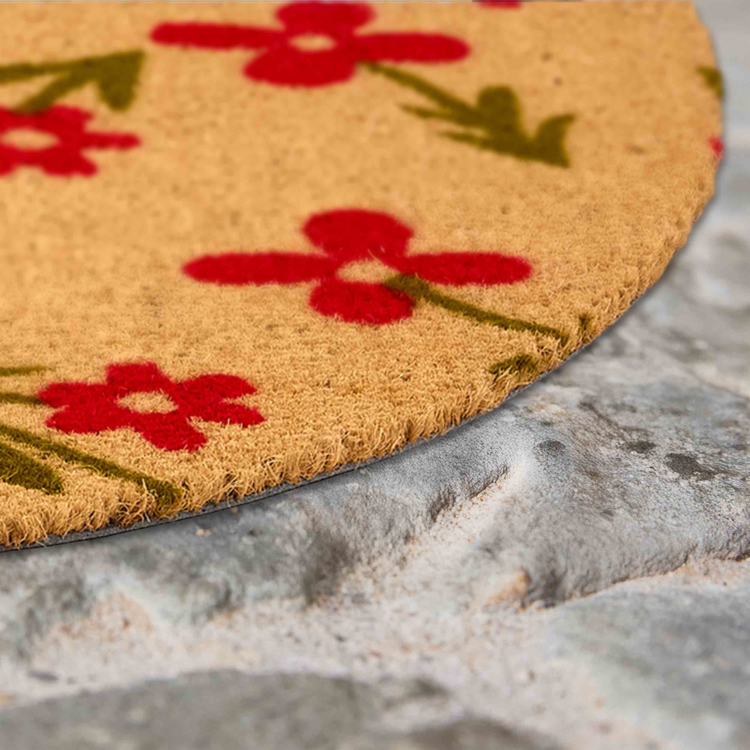 Fußmatte COCO STYLE BLUMENWIESE HALBRUND in 3 Größen - WohnDirect.com - Heimtextilien für stilvolles Wohnambiente