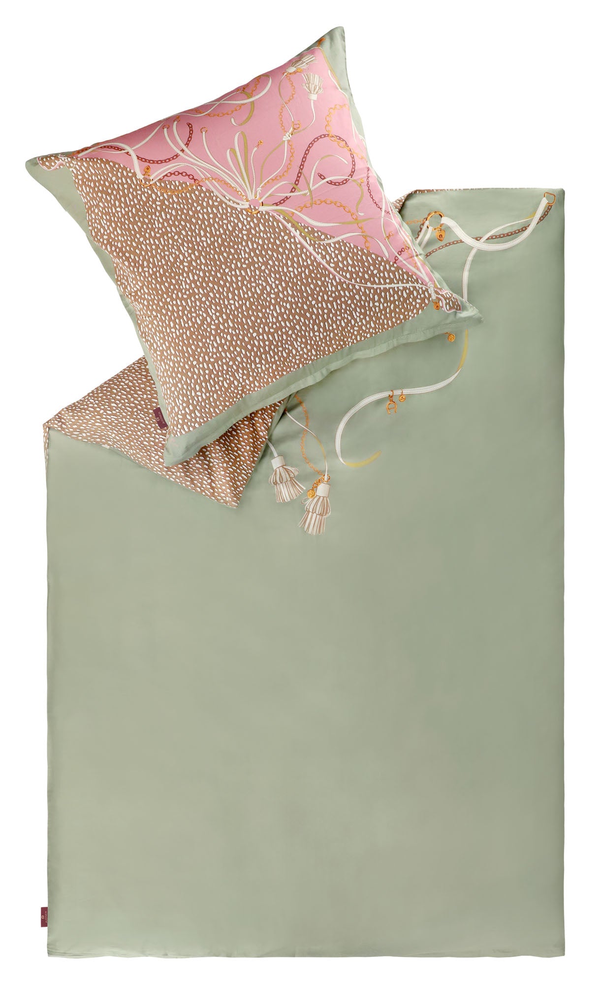 AIGNER Satin Bettwäsche 135x200 / 155x220 / 200x200 – Baumwolle, Reißverschluss