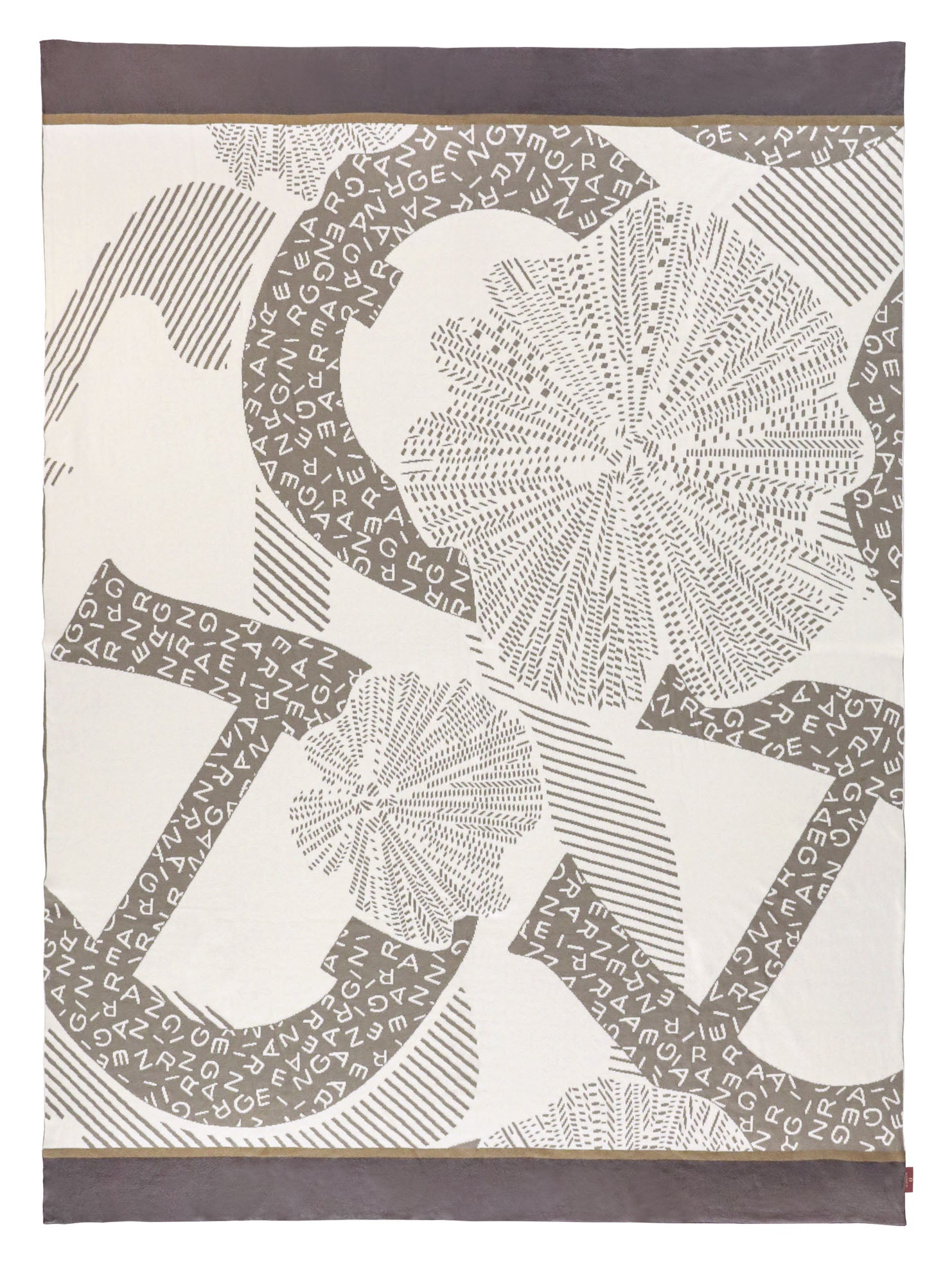 AIGNER Wohndecke 130x170 cm – Strickdecke aus 100% Baumwolle, Kuscheldecke