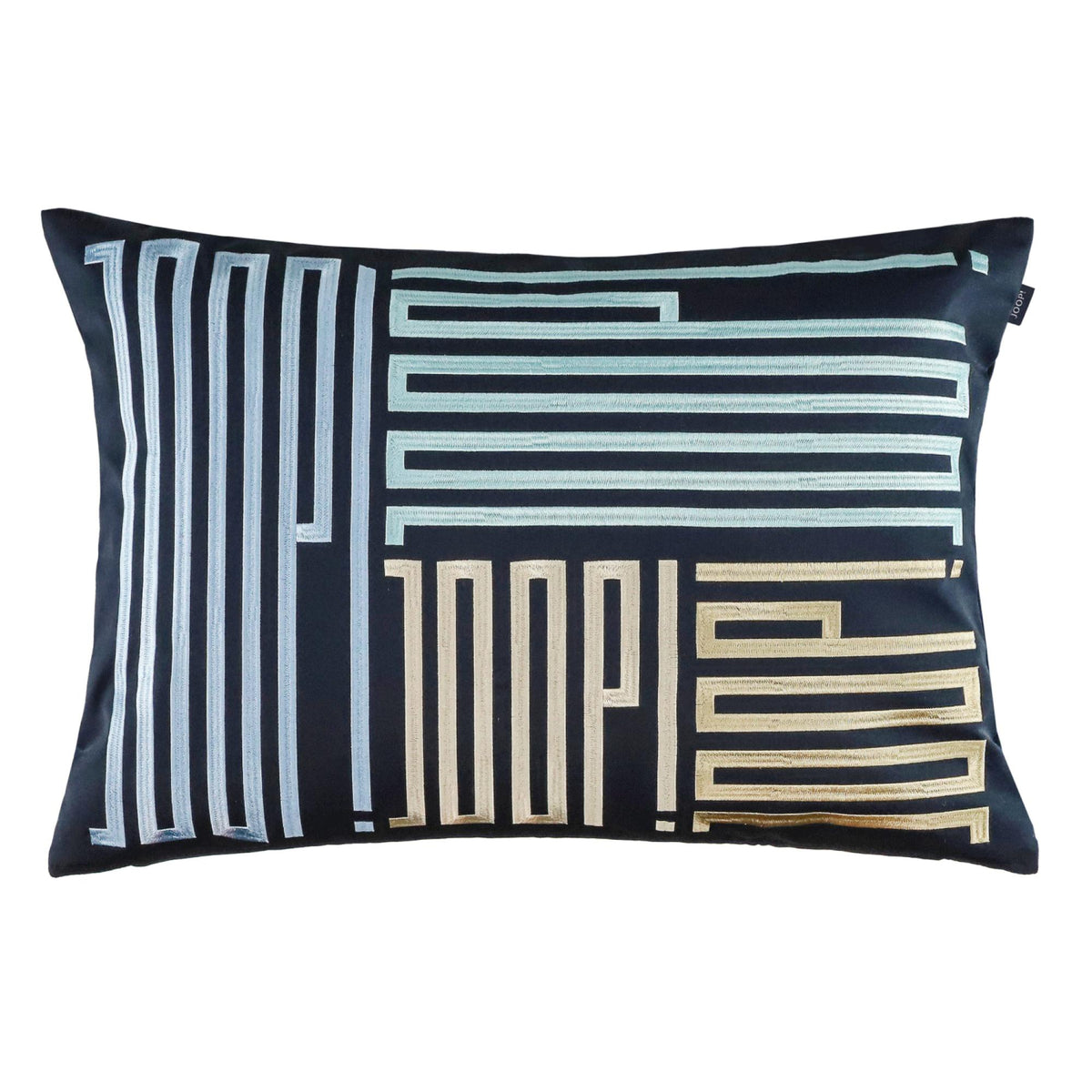 JOOP! Zierkissenhülle mit Stickerei, edles Design, 100% Polyester