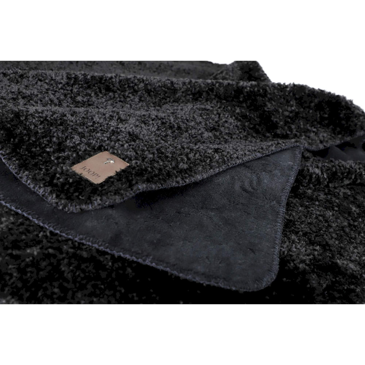 JOOP! Kuscheldecke CURLY 140x200 cm – Teddy & Fleece, Kornblume