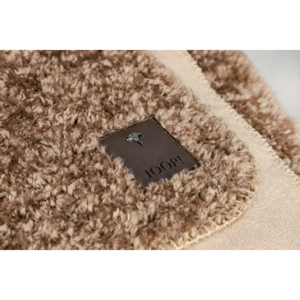 JOOP! Kuscheldecke CURLY 140x200 cm – Teddy & Fleece, Kornblume
