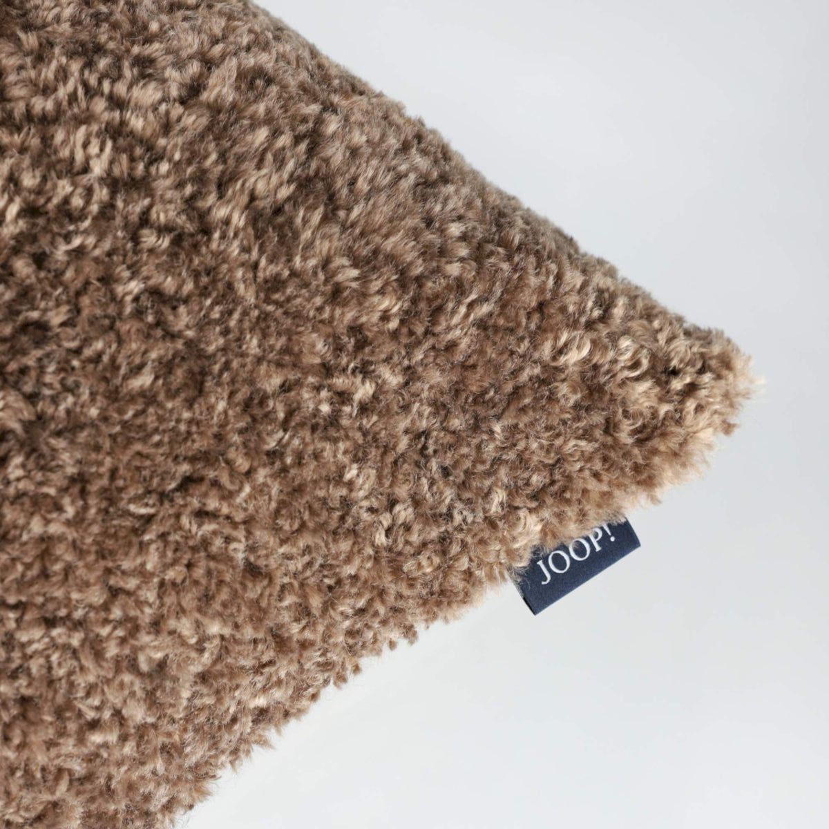 JOOP! Kissenhülle CURLY 50x50 cm – Teddy & Fleece