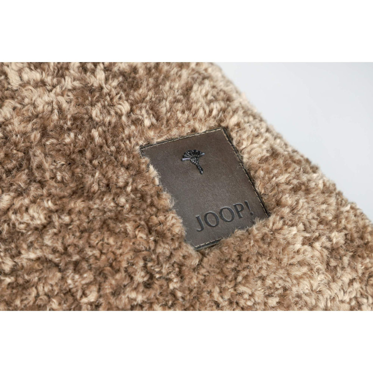 JOOP! Kissenhülle CURLY 50x50 cm – Teddy & Fleece