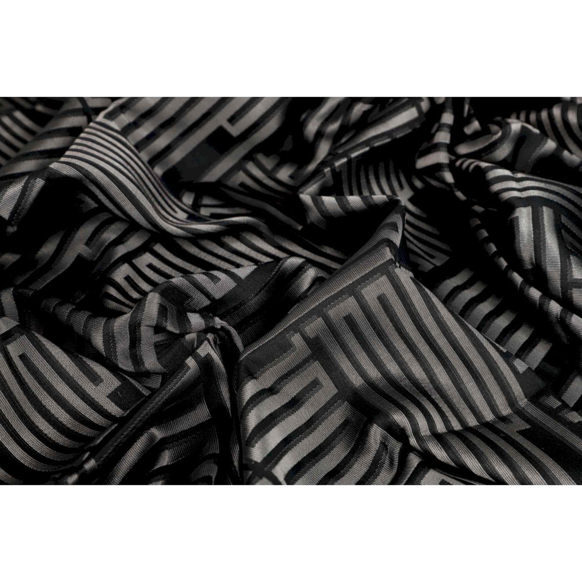 JOOP! Ösenvorhang FINE BARS 140x250 cm – blickdicht, Schriftzug
