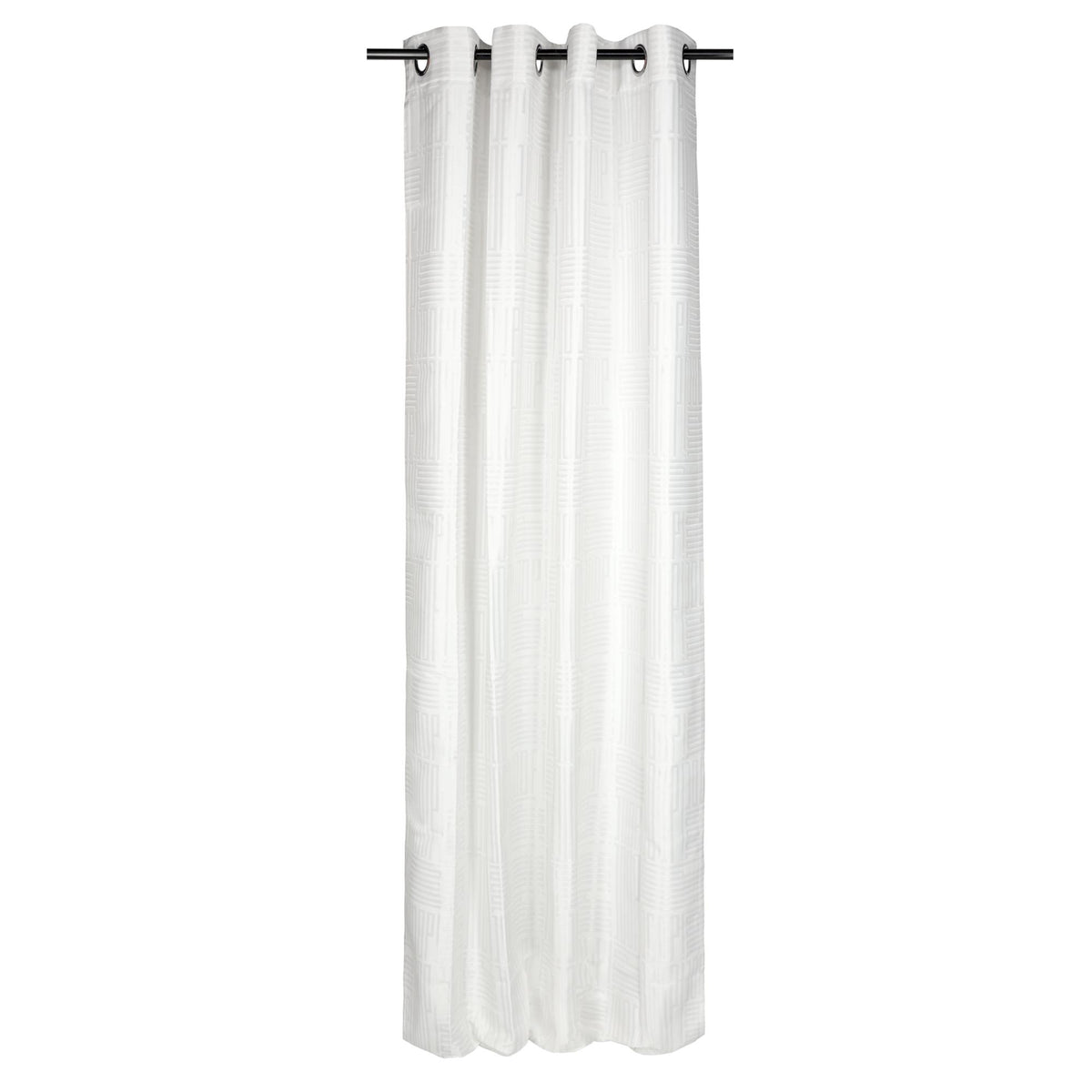 JOOP! Ösenvorhang FINE BARS 140x250 cm – blickdicht, Schriftzug