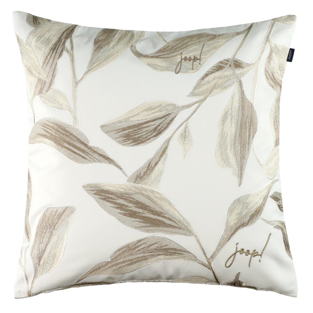 JOOP! Zierkissenhülle, besticktes Blumenmuster, 100% Polyester, 40x60 & 50x50 cm