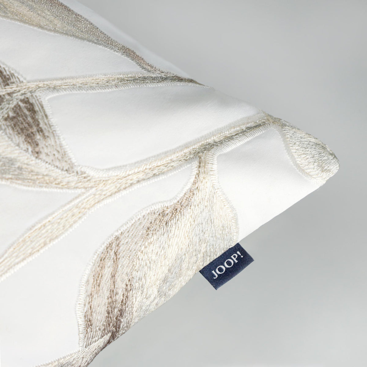 JOOP! Zierkissenhülle, besticktes Blumenmuster, 100% Polyester, 40x60 & 50x50 cm