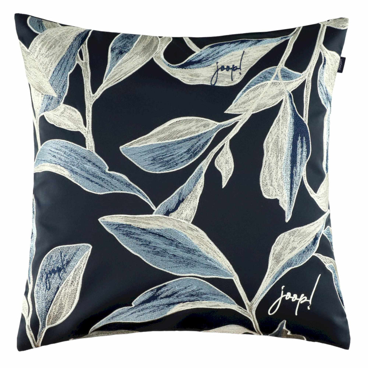JOOP! Zierkissenhülle, besticktes Blumenmuster, 100% Polyester, 40x60 & 50x50 cm