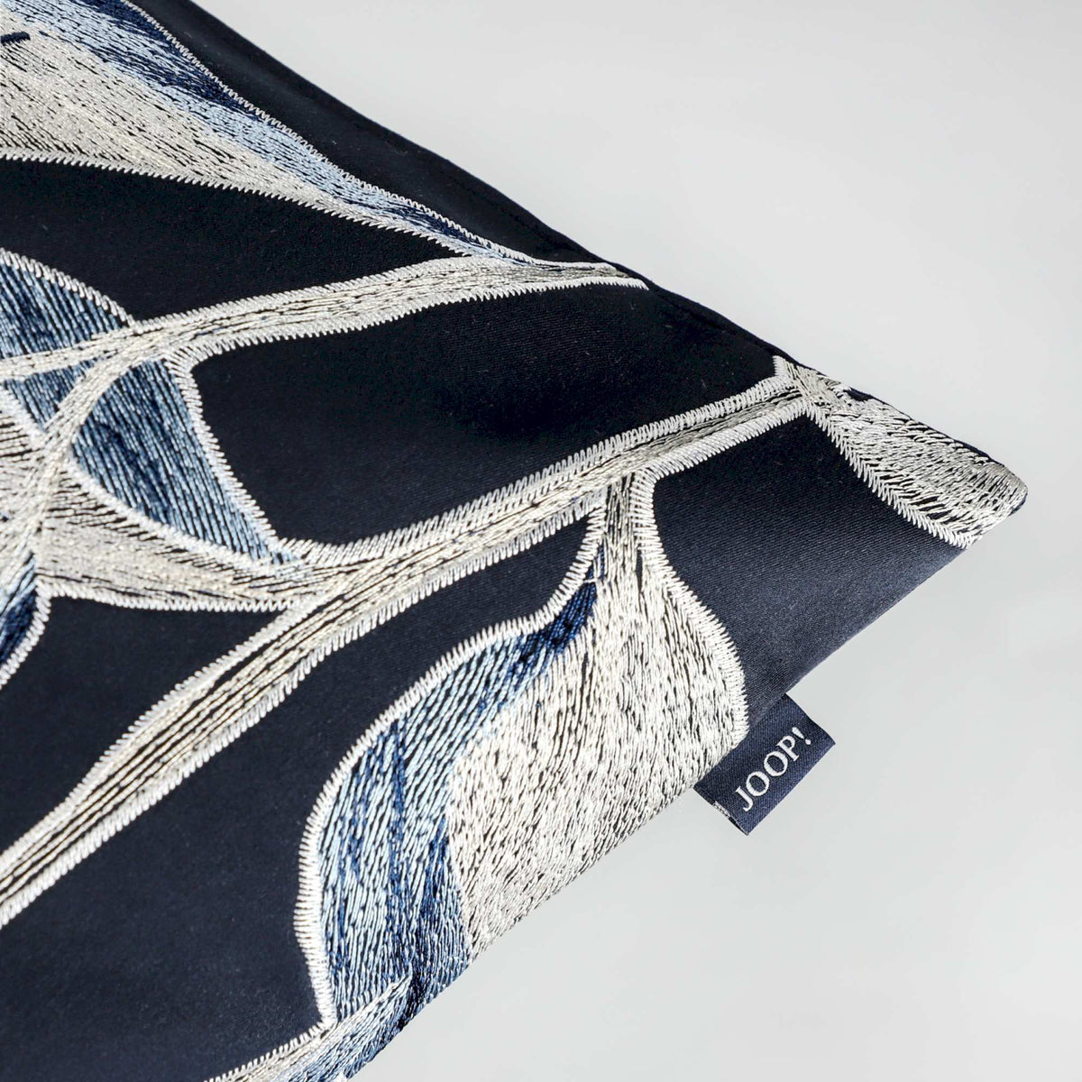JOOP! Zierkissenhülle, besticktes Blumenmuster, 100% Polyester, 40x60 & 50x50 cm