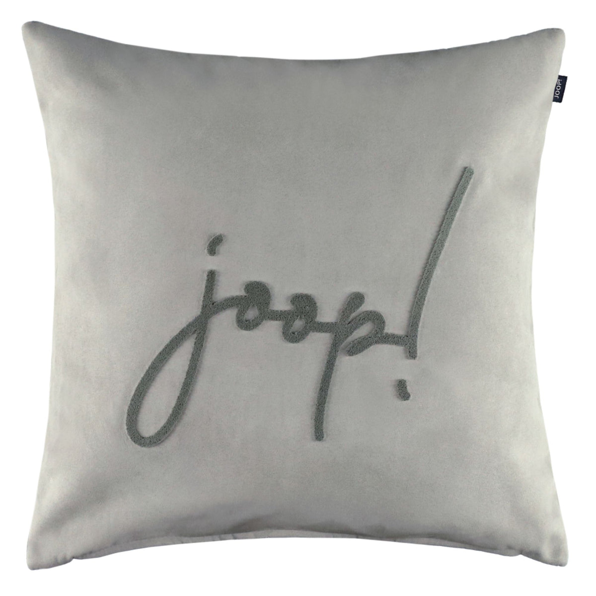 JOOP! Zierkissenhülle Label mit gesticktem Logo aus 100% Polyester