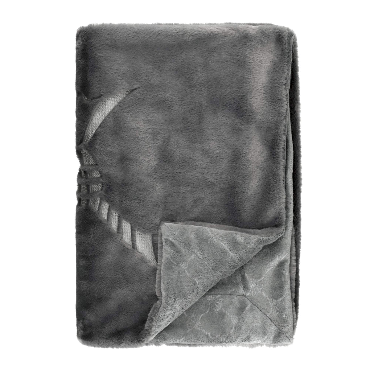 JOOP! Kuscheldecke TENDER 130x170 cm – Kunstfell & Fleece