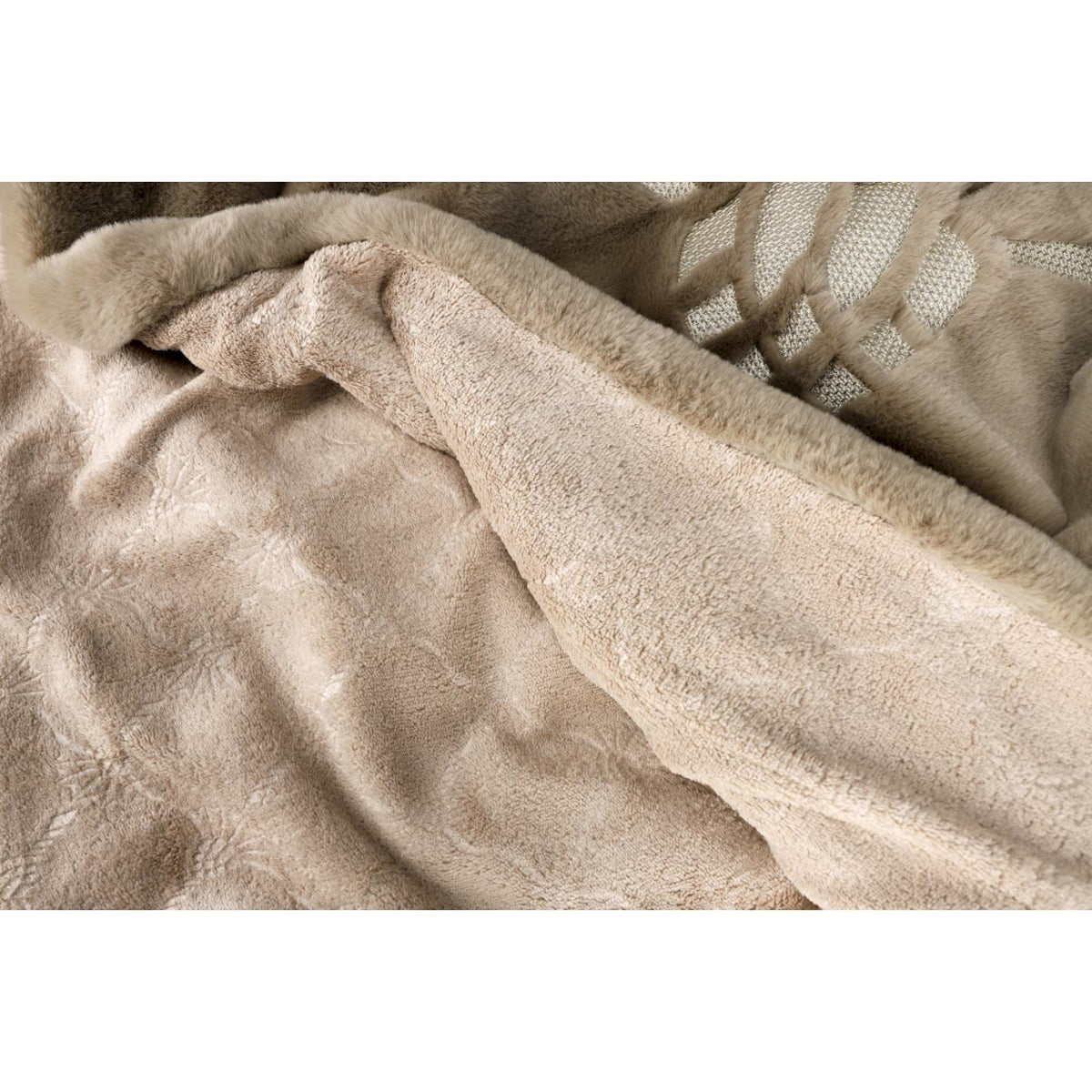JOOP! Kuscheldecke TENDER 130x170 cm – Kunstfell & Fleece