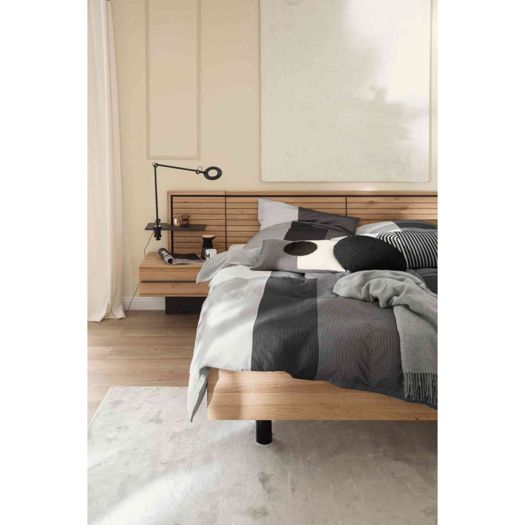 Satin Bettwäsche Art mit grafischem Design