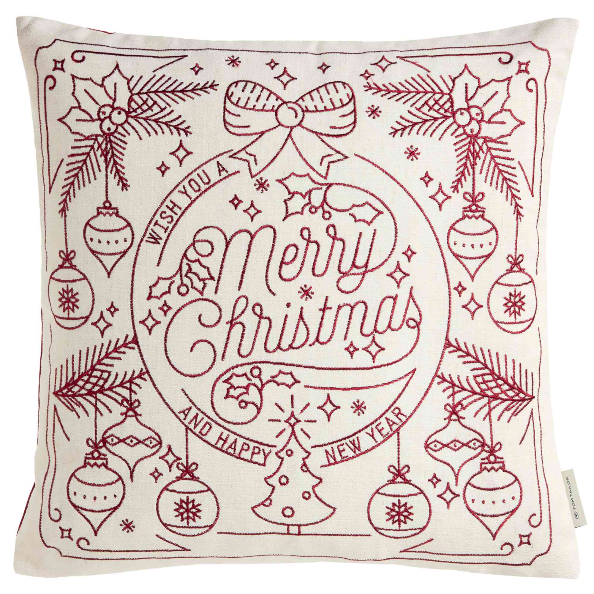 TOM TAILOR Weihnachtskissenhüllen – festlich, weich & stilvoll aus Chenille, Velvet & Strick in verschiedenen Größen