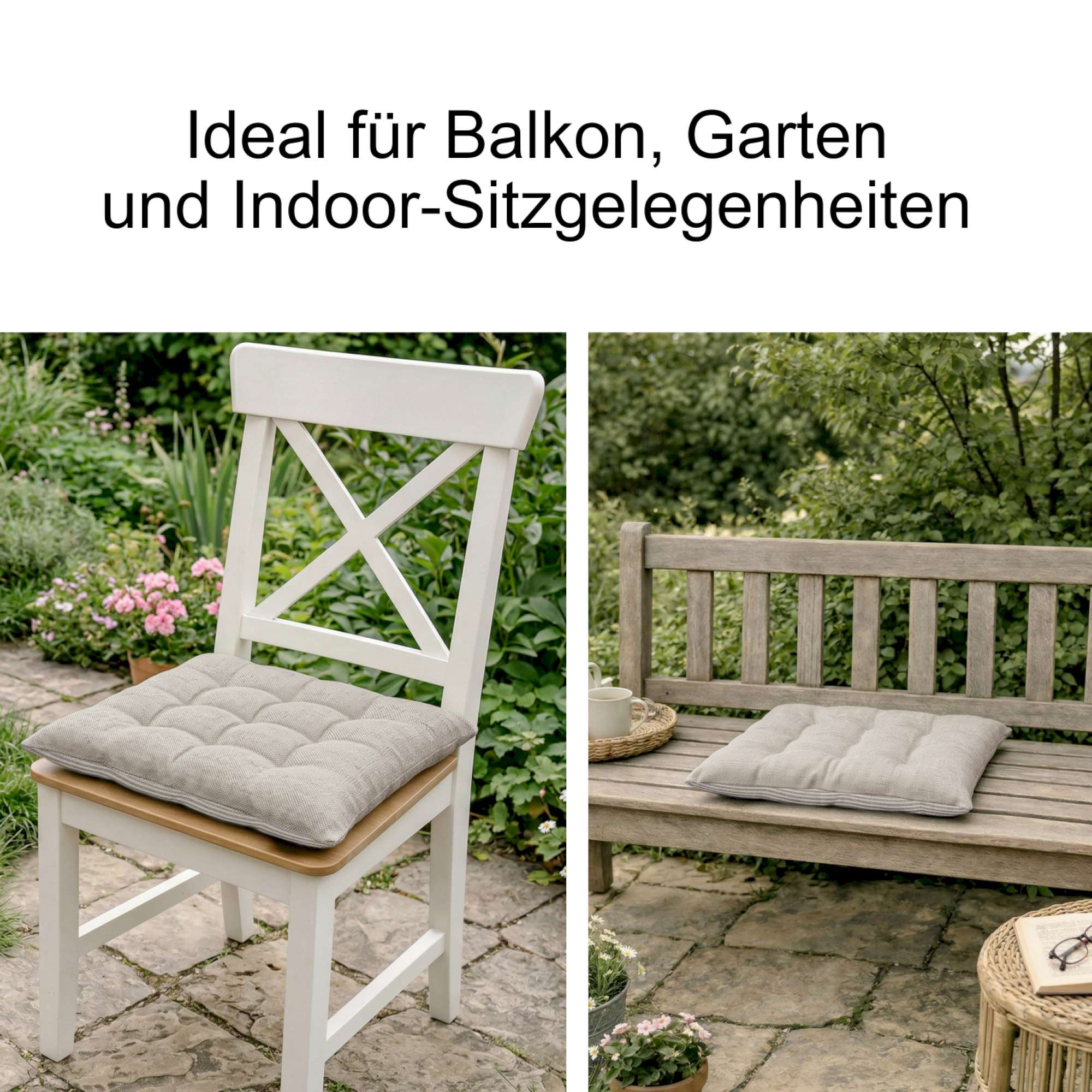 Sitzkissen Fresh Stripe im 4er SparSet
