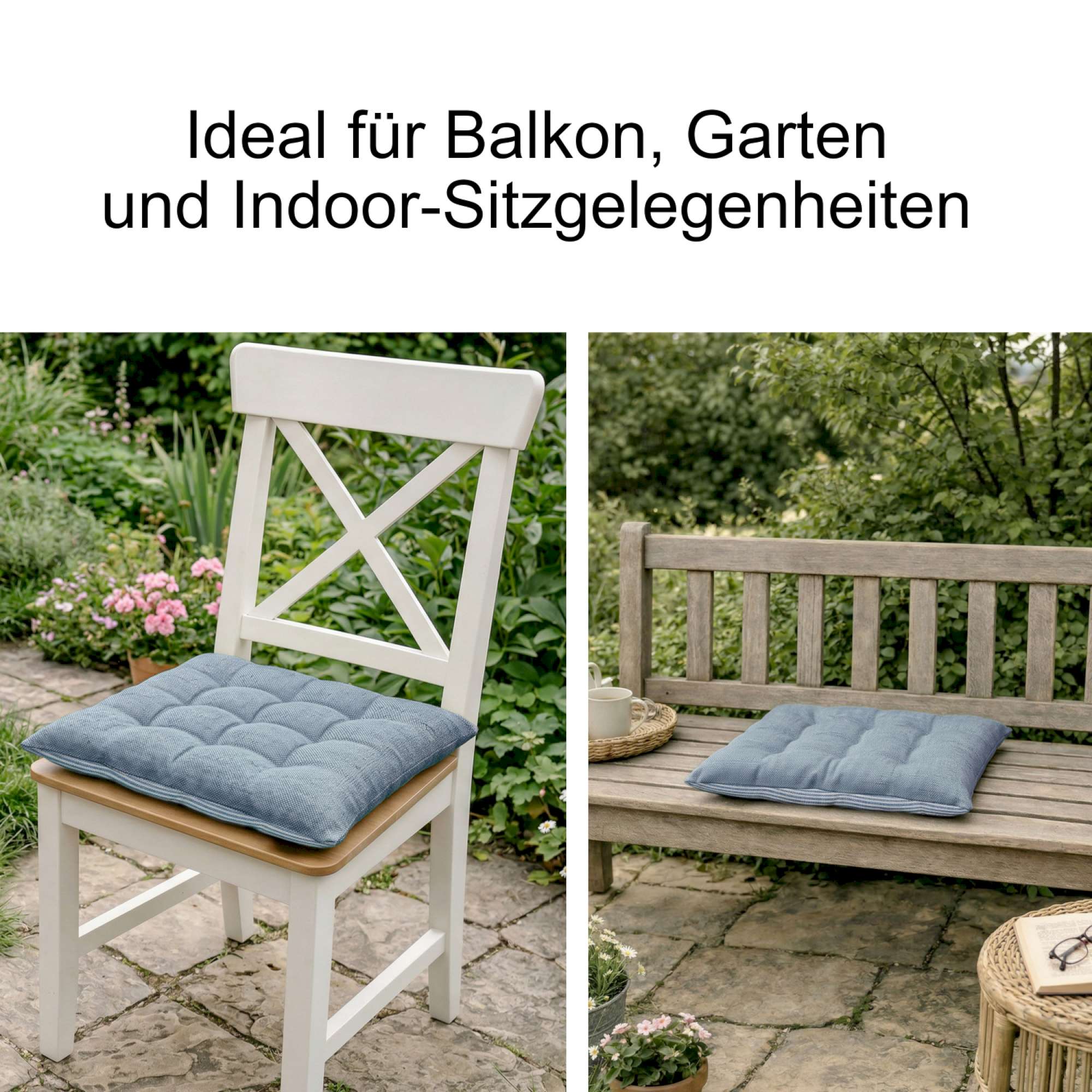 Sitzkissen Fresh Stripe im 2er Set