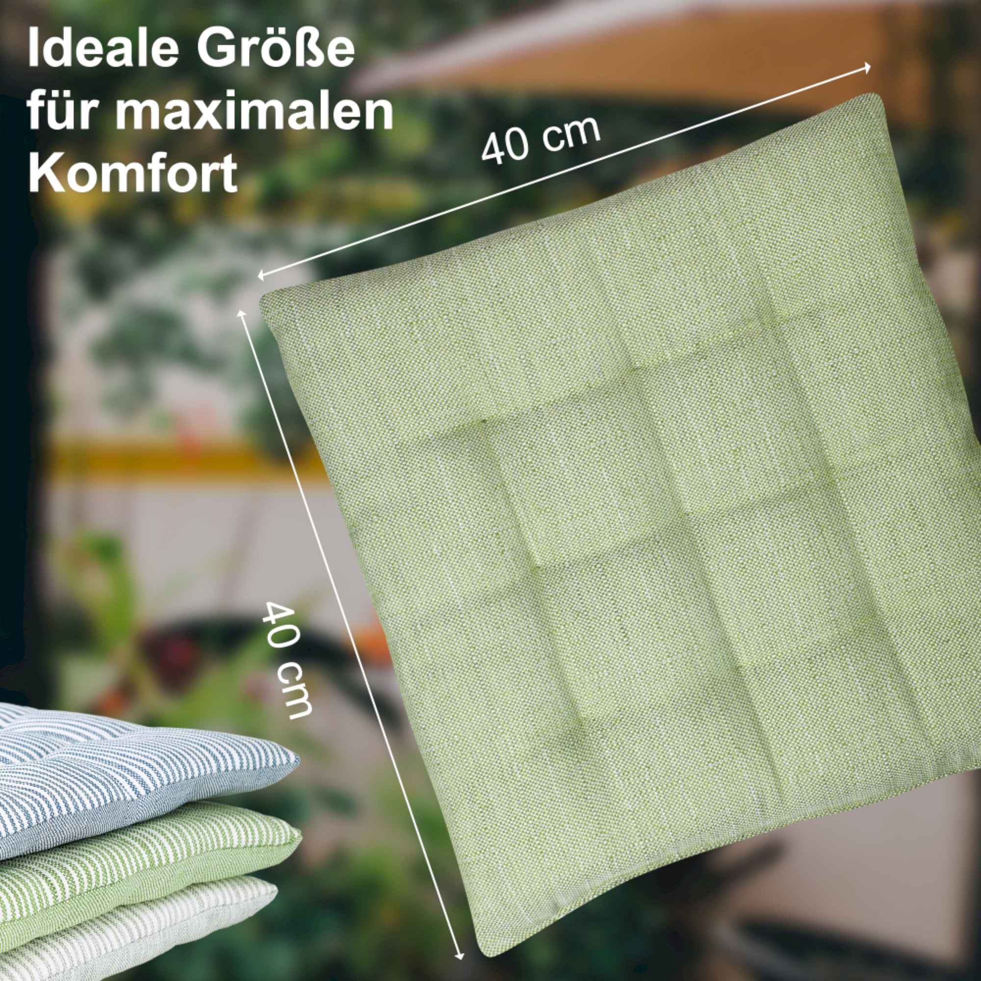 Sitzkissen Fresh Stripe im 2er Set