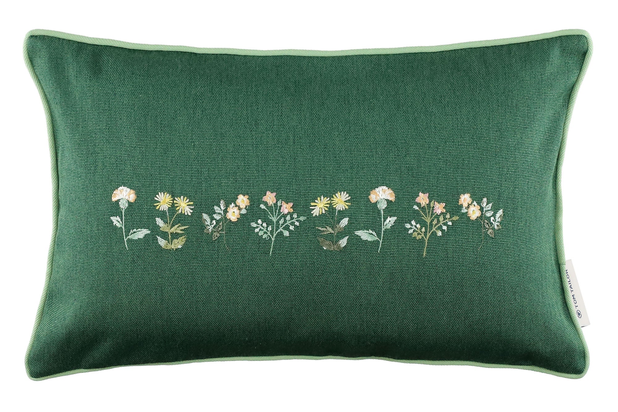 Tom Tailor Zierkissenhülle gewebt – Fröhliche Sommermotive, Streifen & maritime Prints, dekorative Stickereien, pflegeleichter Materialmix