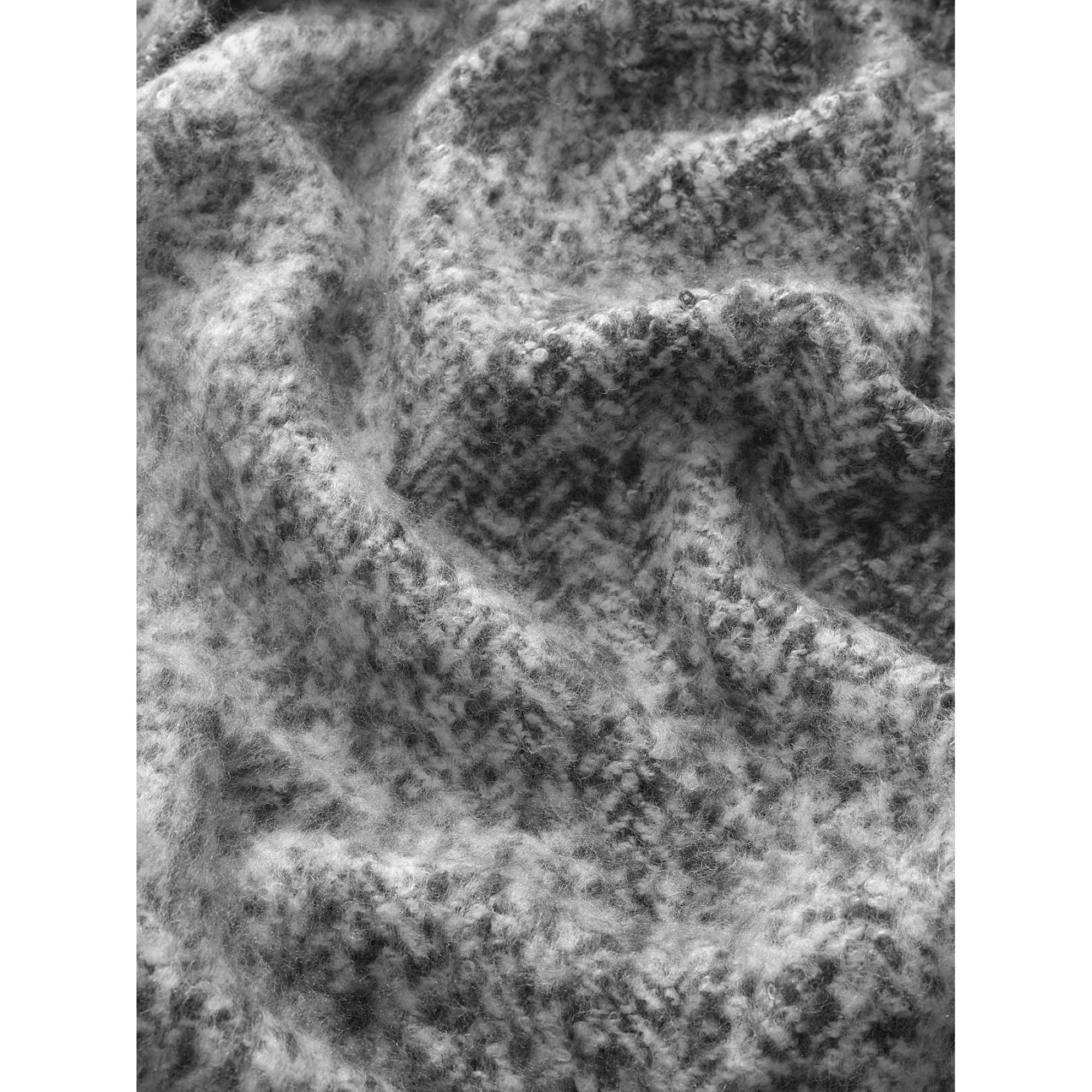 TOM TAILOR Kuscheldecke - Fischgrätenmuster mit Fransen 130x170cm