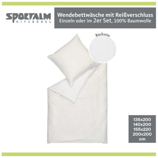 Bettwäsche • Sportalm Logo Allover • 100% Baumwolle • 4 Größen