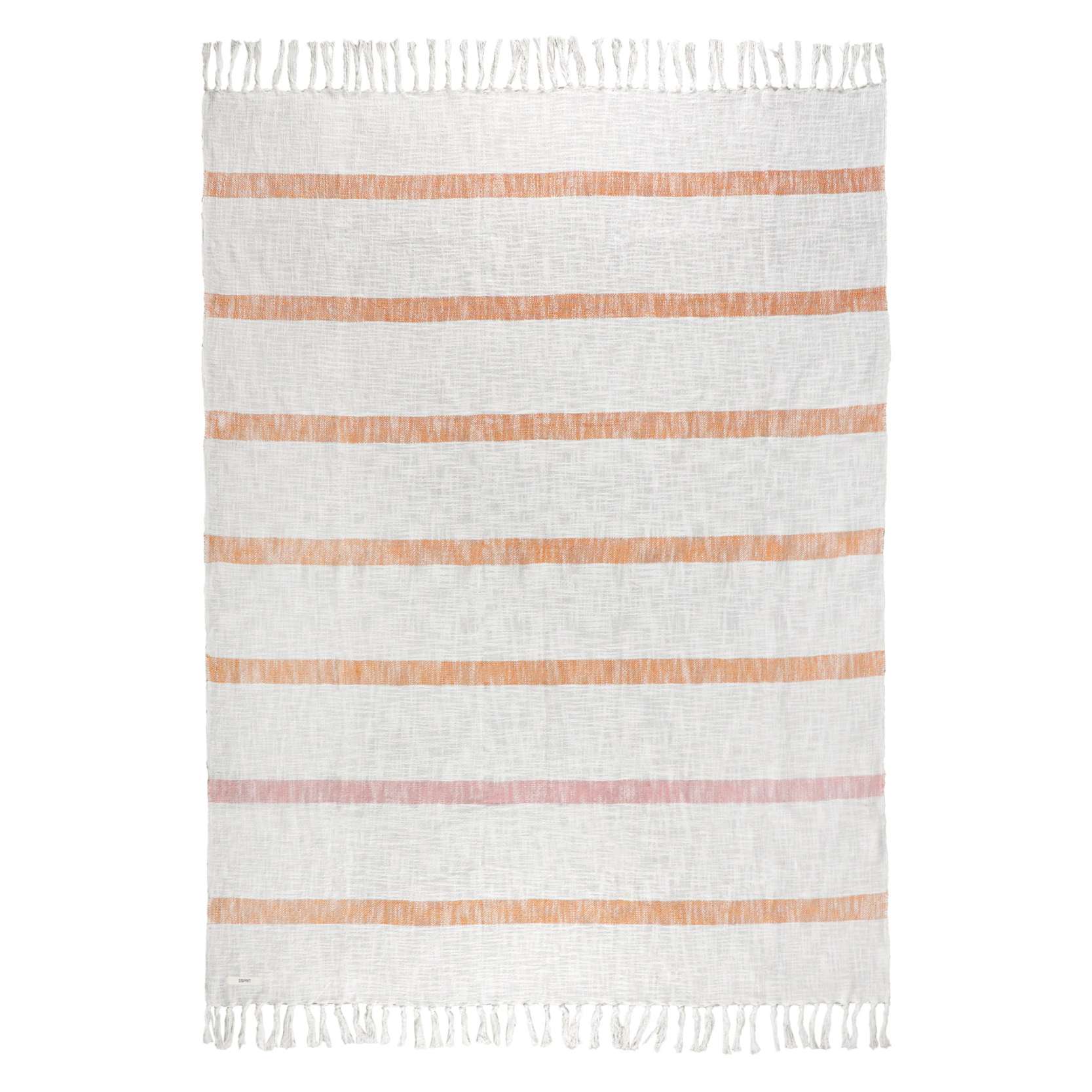 Plaid Arne im Naturlook mit Fransen 130x170 cm