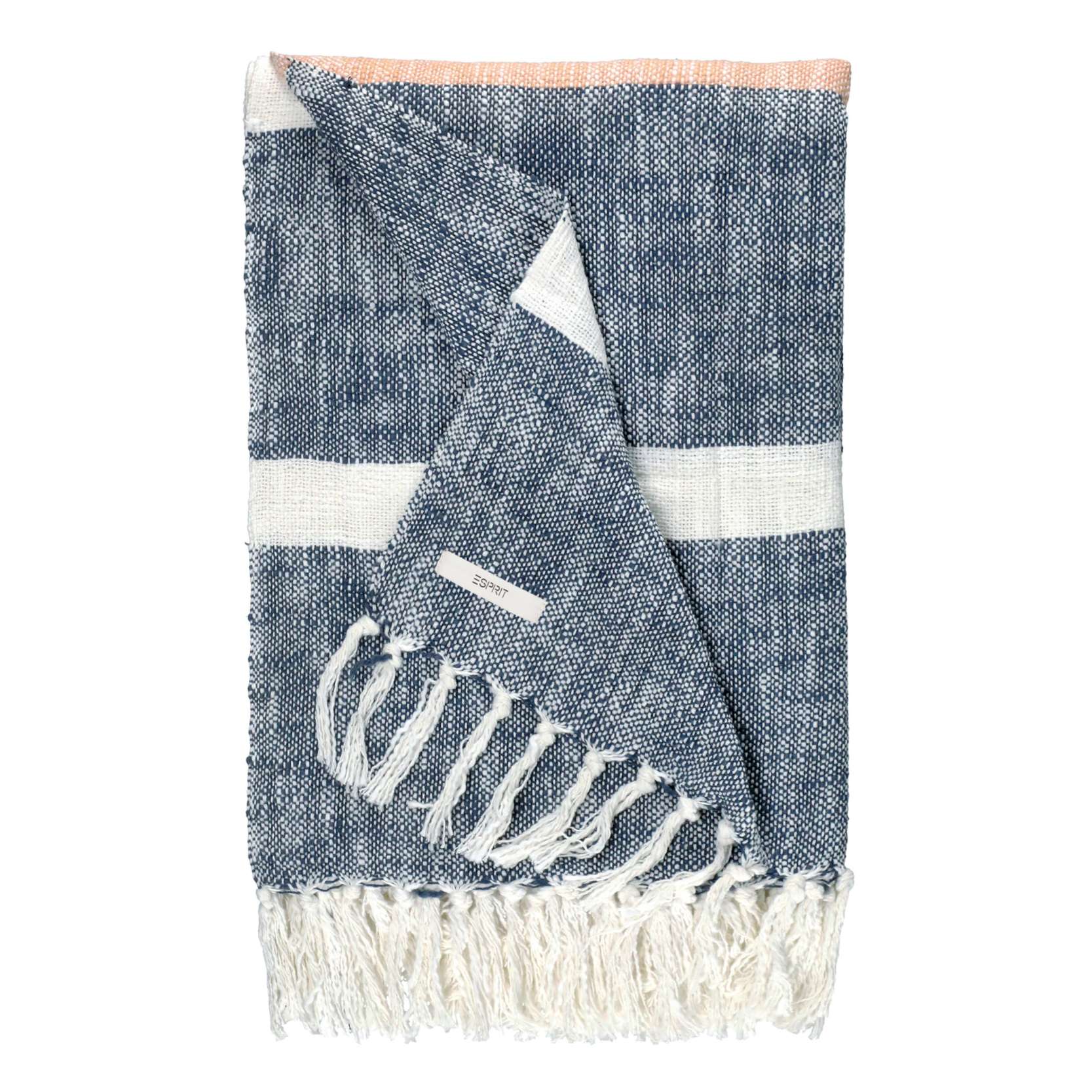 Plaid Arne im Naturlook mit Fransen 130x170 cm