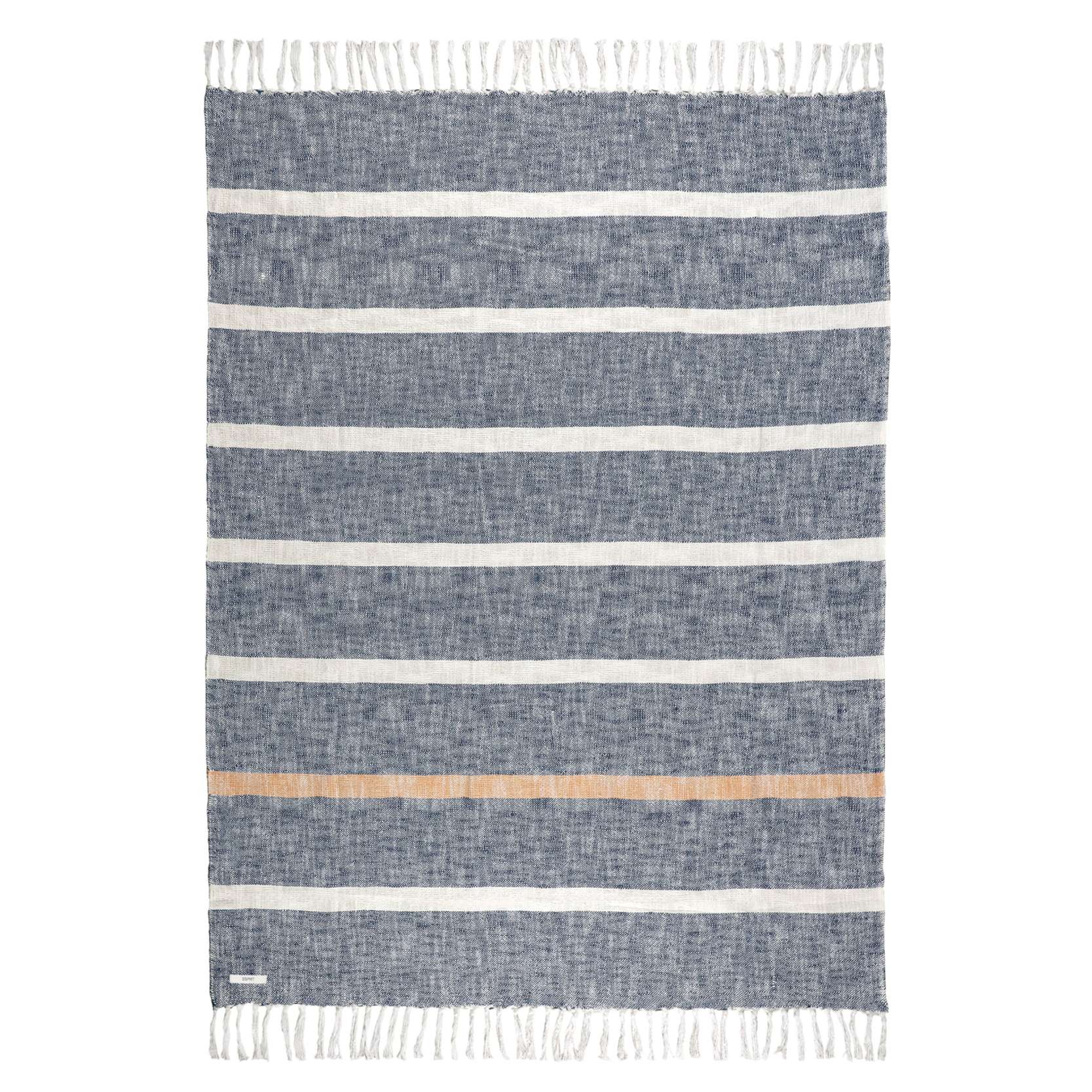 Plaid Arne im Naturlook mit Fransen 130x170 cm