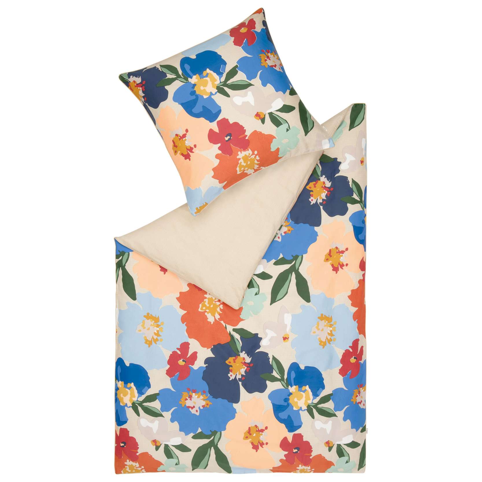 Satin Bettwäsche Charlottemit floralem Muster
