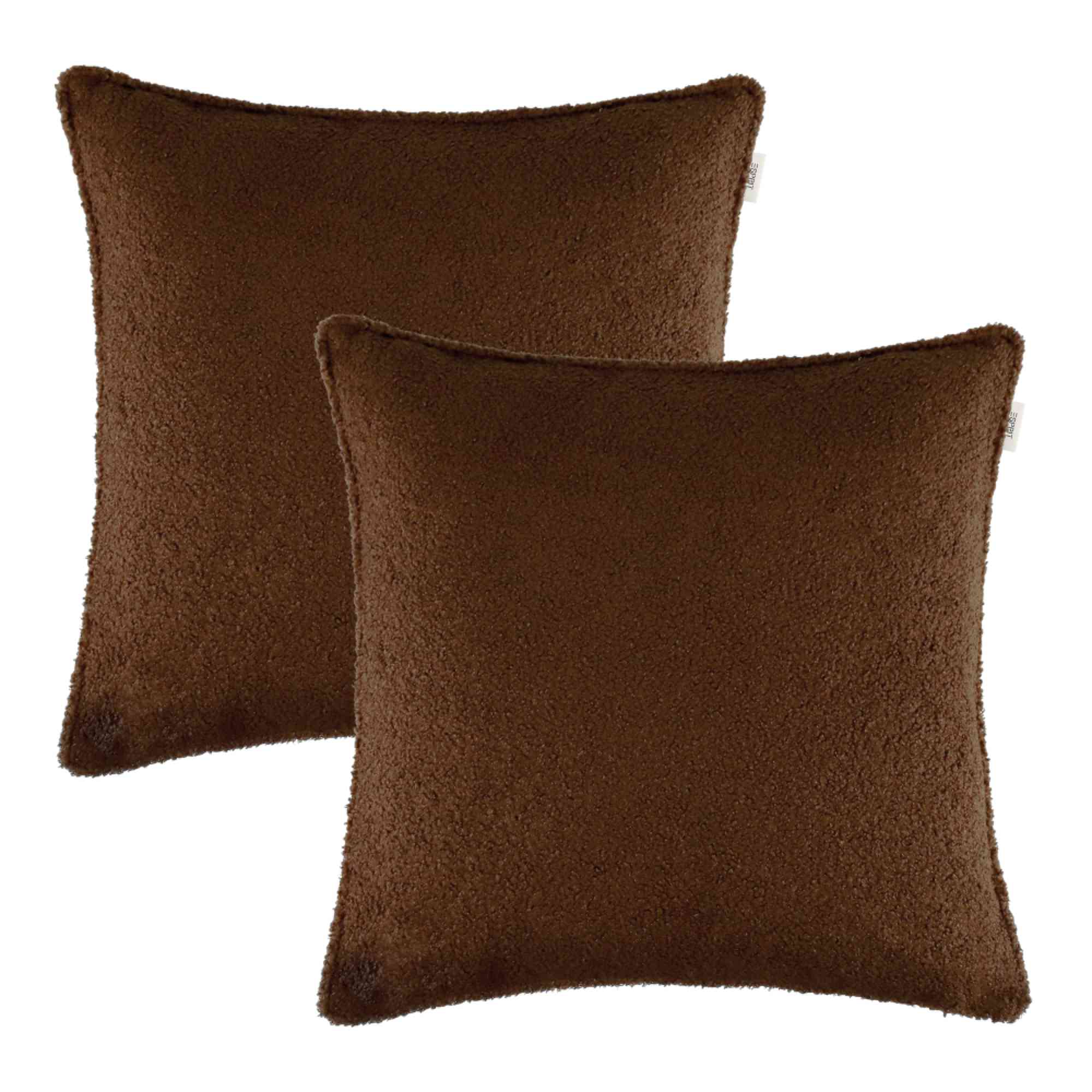 2er Set Kissenhülle Cute aus Miniteddy 45 x 45 cm