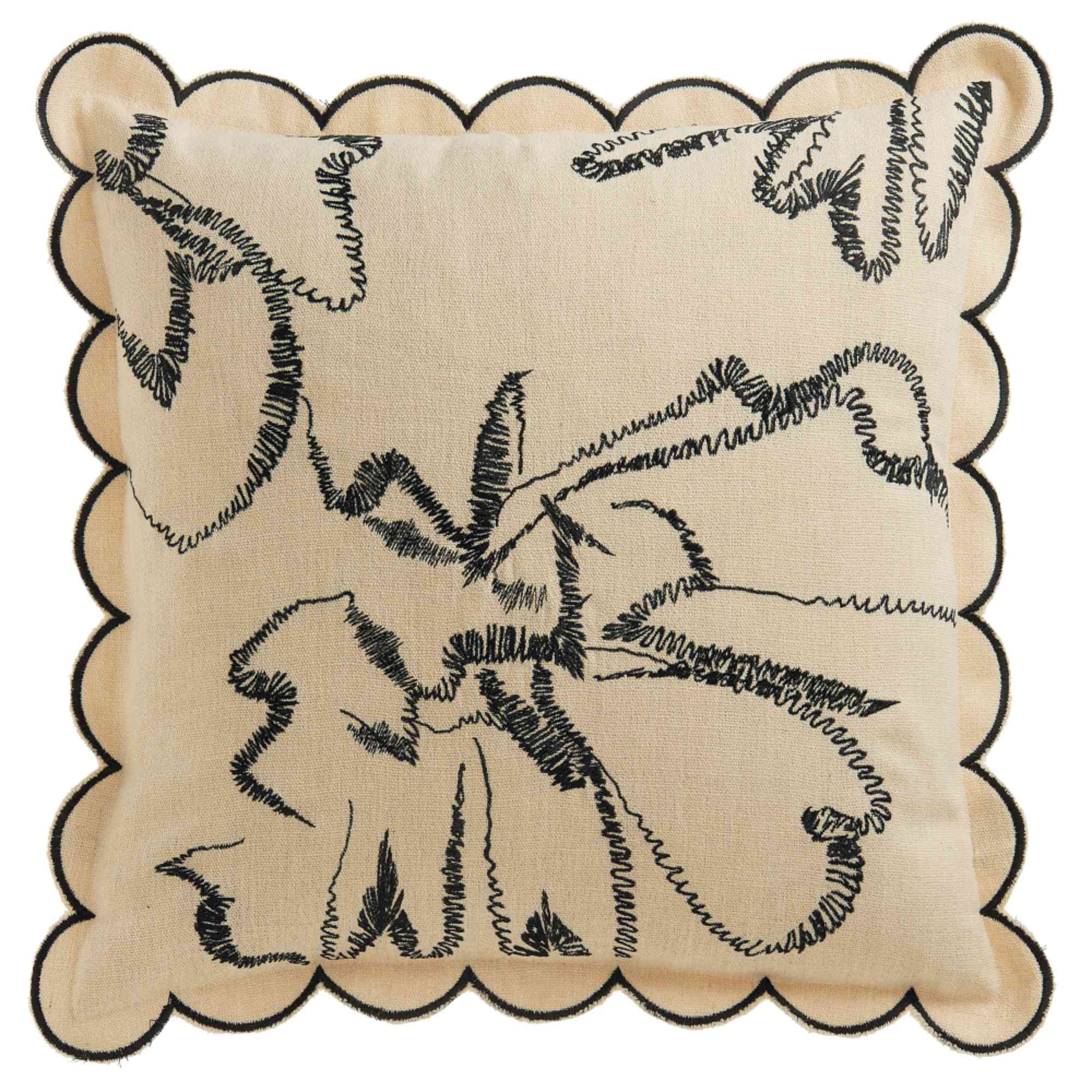 Zierkissenhülle Esprit Uni Beige mit Wellenkante