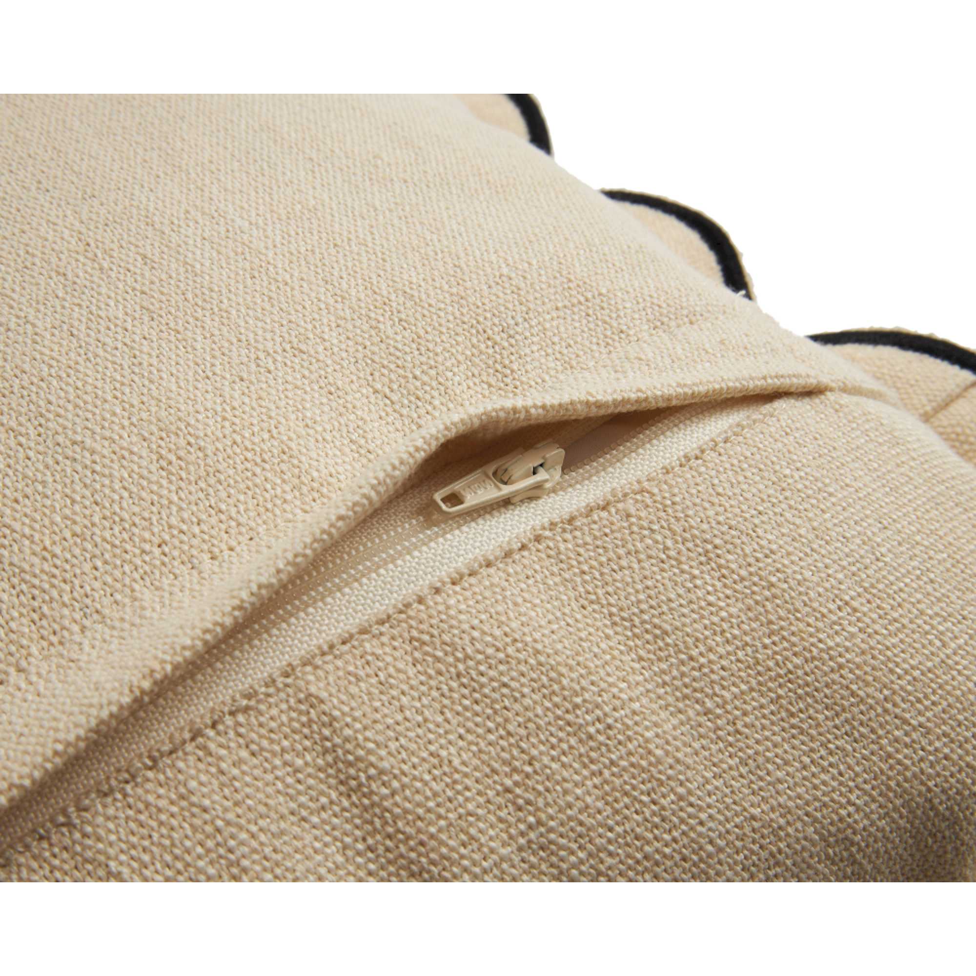 Zierkissenhülle Esprit Uni Beige mit Wellenkante