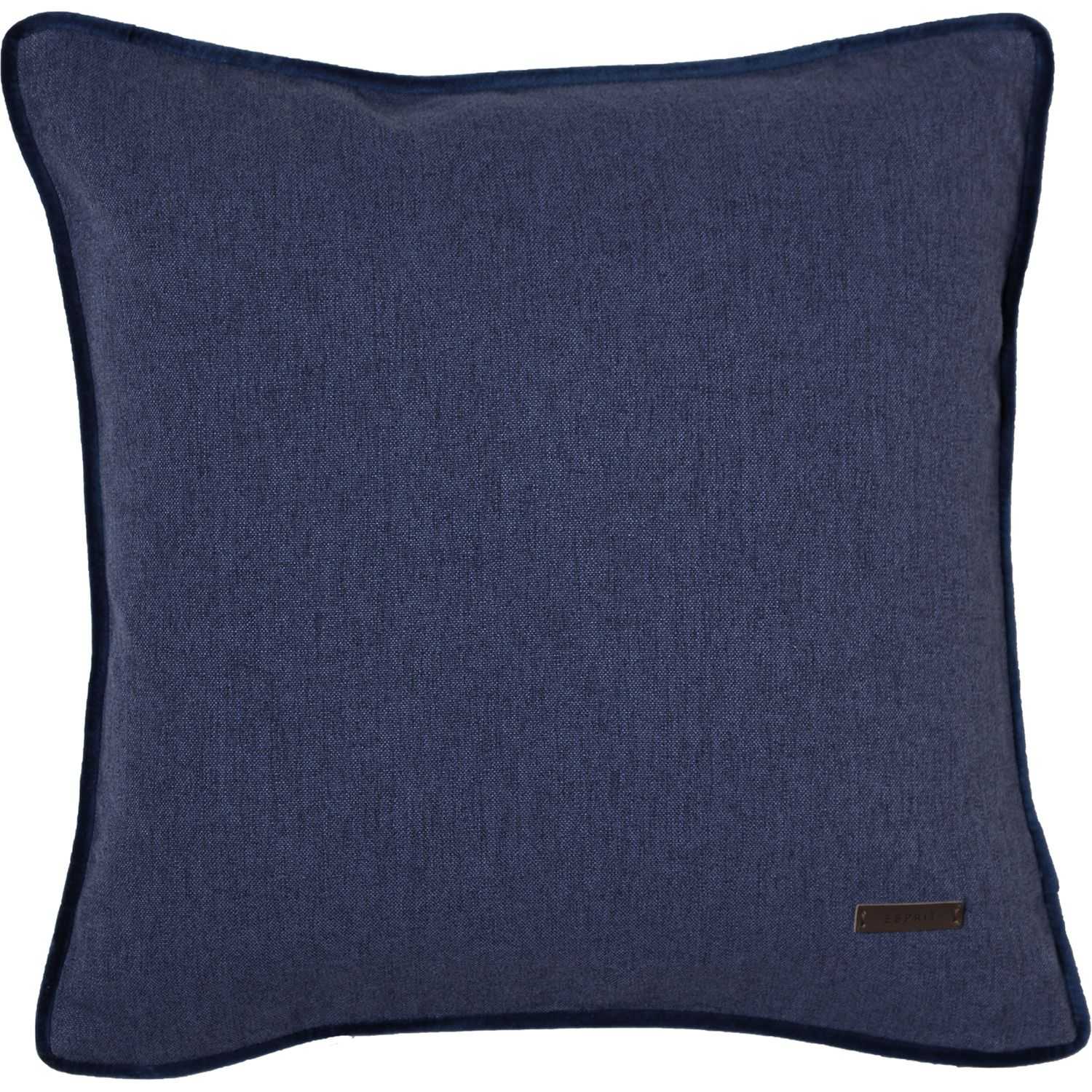 Zierkissenhülle Harp • einfarbige Flanelloptik • mit Kunstlederlabel • große Farbauswahl