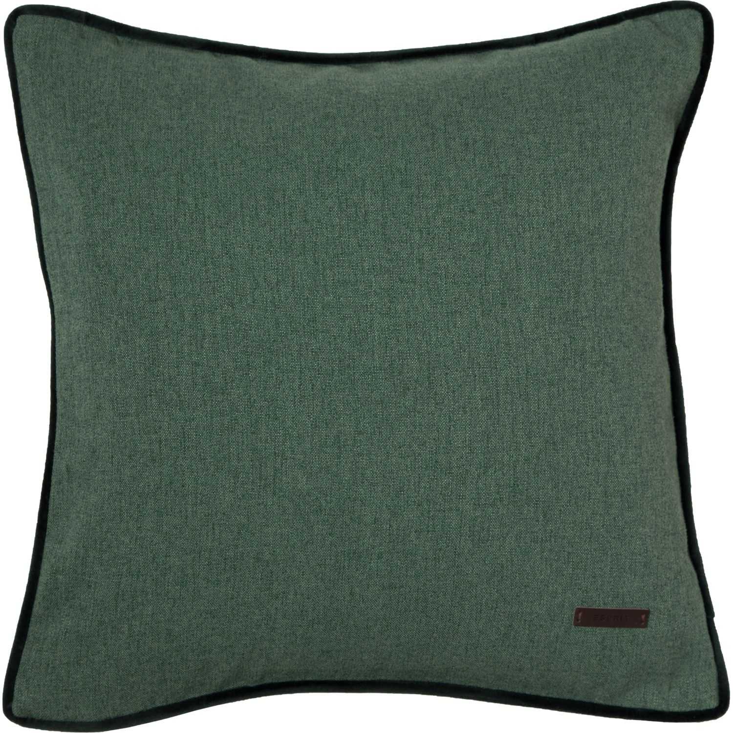 Zierkissenhülle Harp • einfarbige Flanelloptik • mit Kunstlederlabel • große Farbauswahl