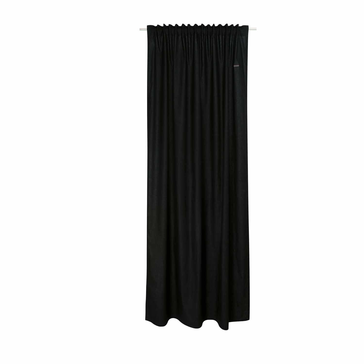 Blickdichter Vorhang Neo • mit verdeckten Schlaufenband • aus "Better Cotton" nachhaltiger Baumwolle • 130 x 250 cm