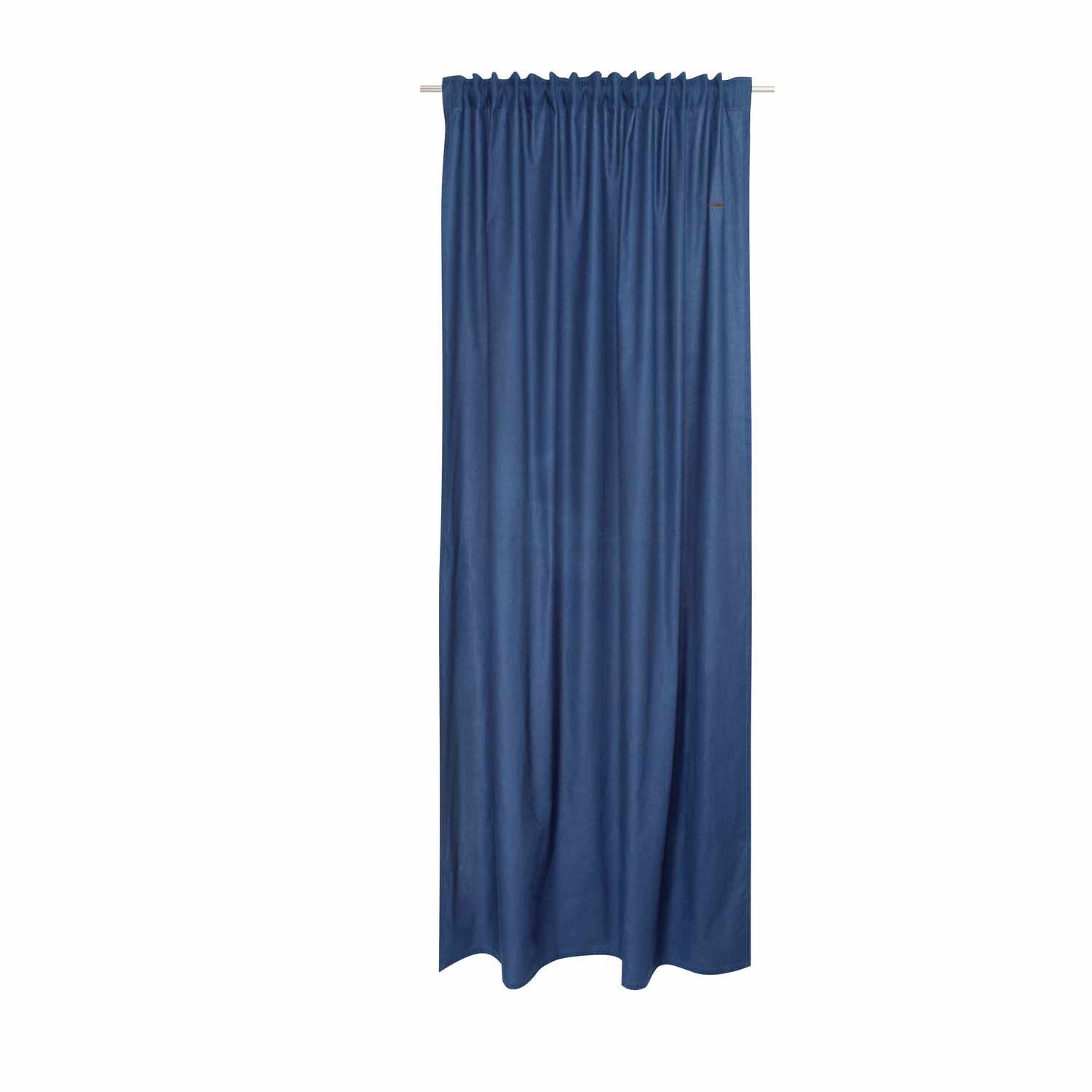 Blickdichter Vorhang Neo • mit verdeckten Schlaufenband • aus "Better Cotton" nachhaltiger Baumwolle • 130 x 250 cm