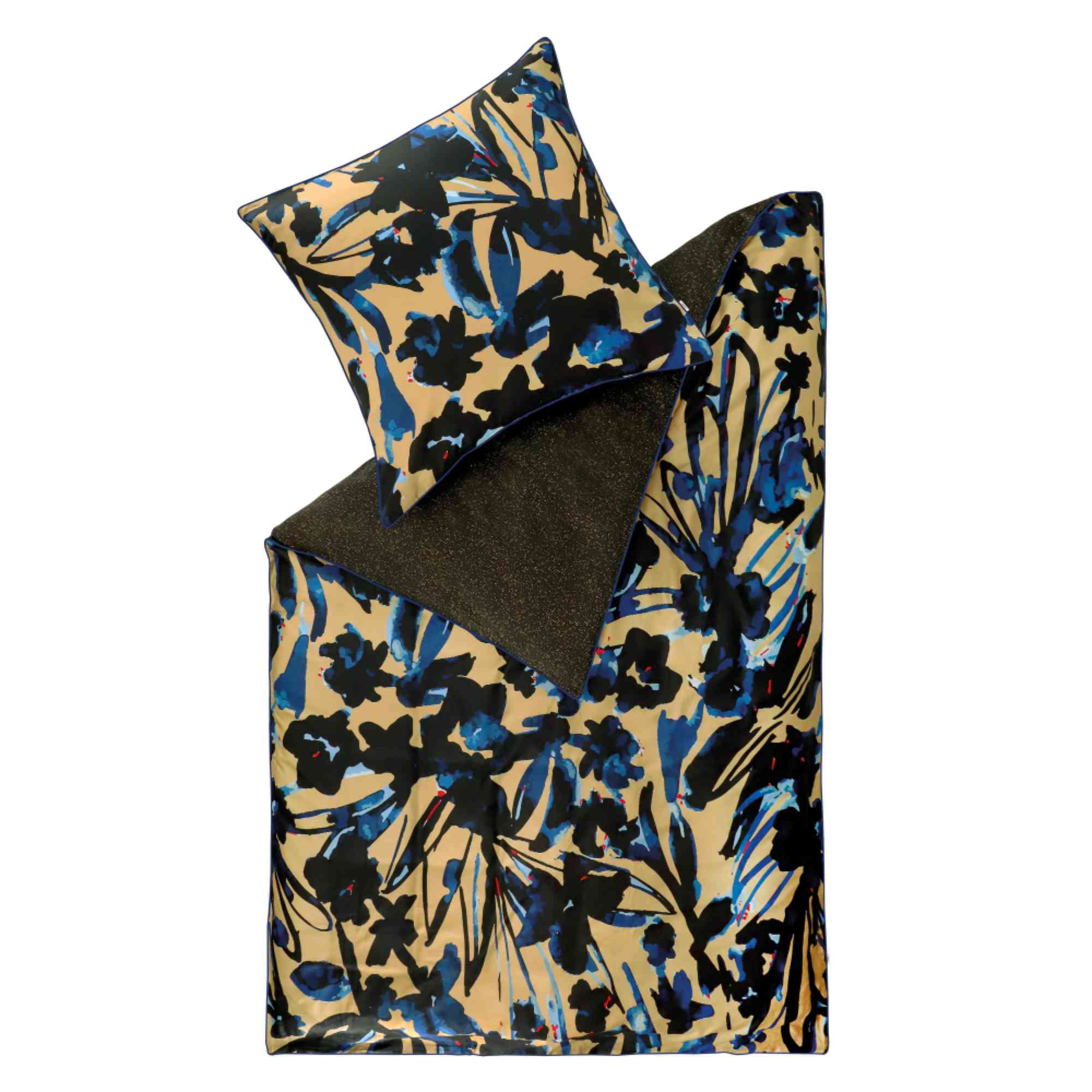 Satin Bettwäsche Pia mit floralem Design
