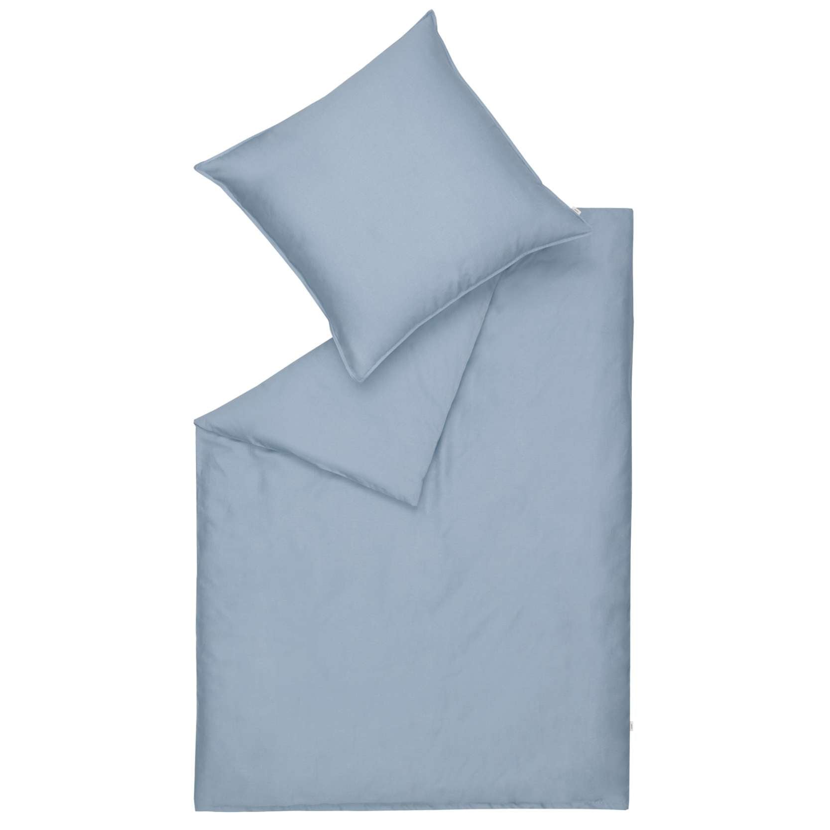 Washed Renforce Bettwäsche uni mit Stehsaum