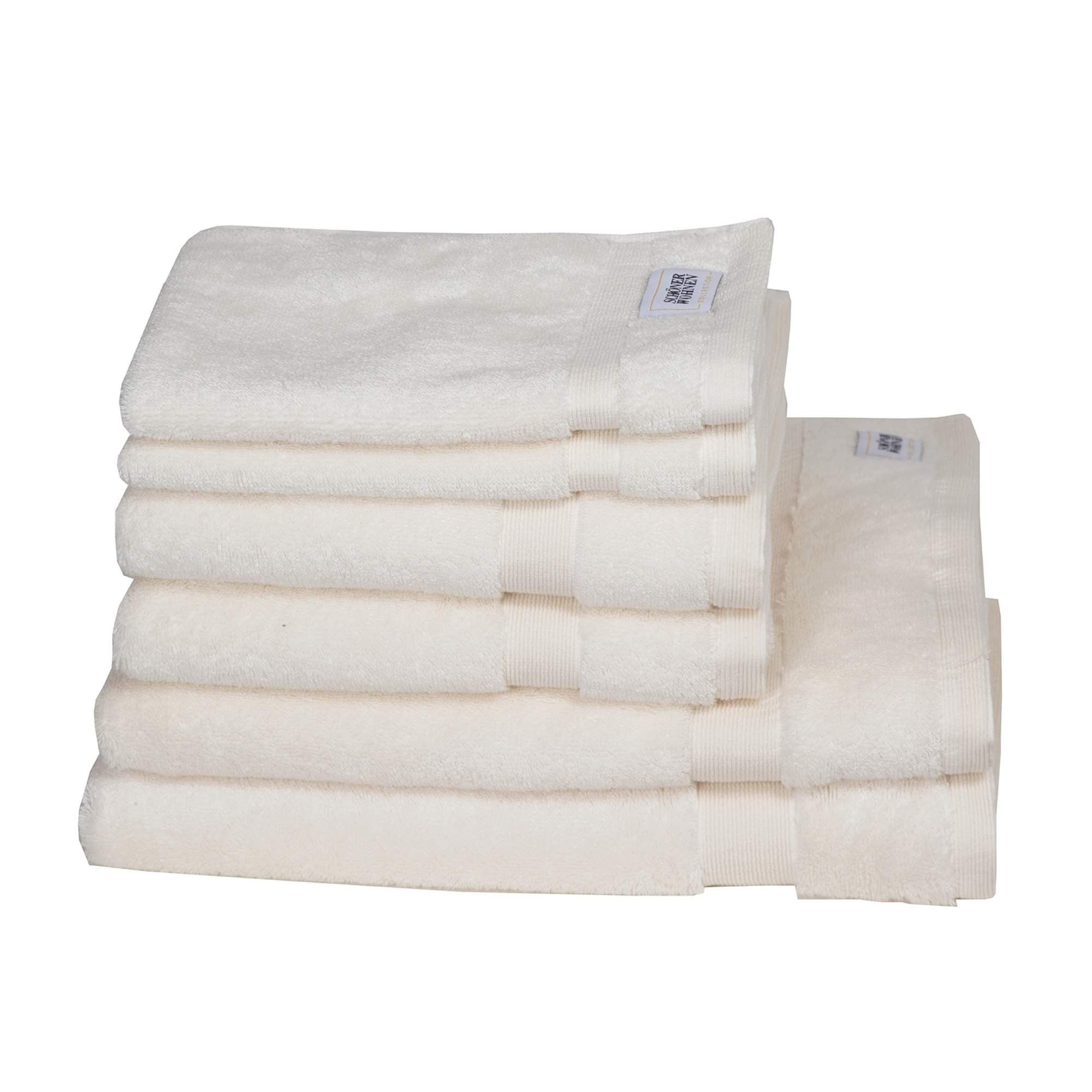 Handtuch 6er Set Cuddly • 2 Gästehandtücher, 2 Handtücher, 2 Badetücher • 100% Baumwolle