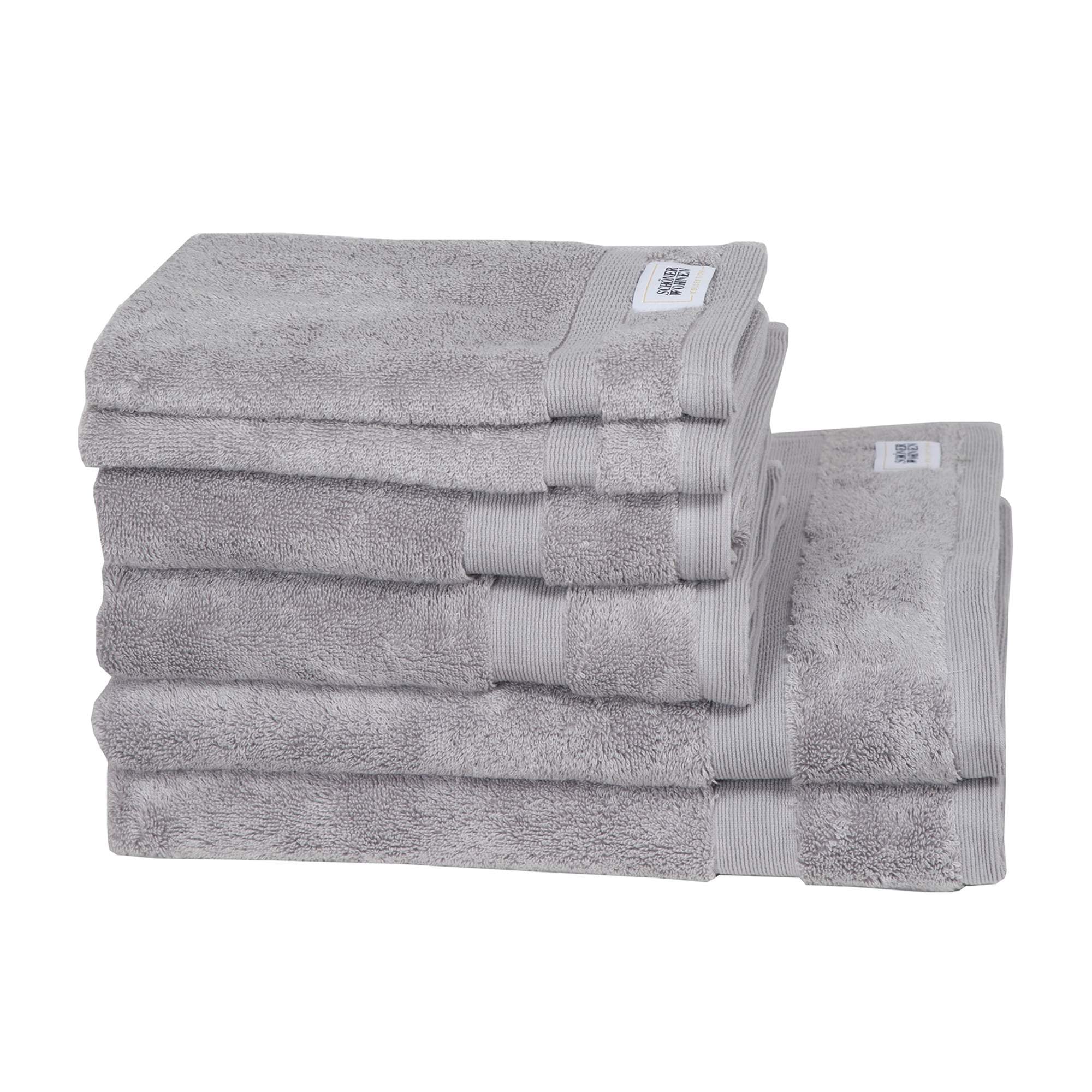 Handtuch 6er Set Cuddly • 2 Gästehandtücher, 2 Handtücher, 2 Badetücher • 100% Baumwolle