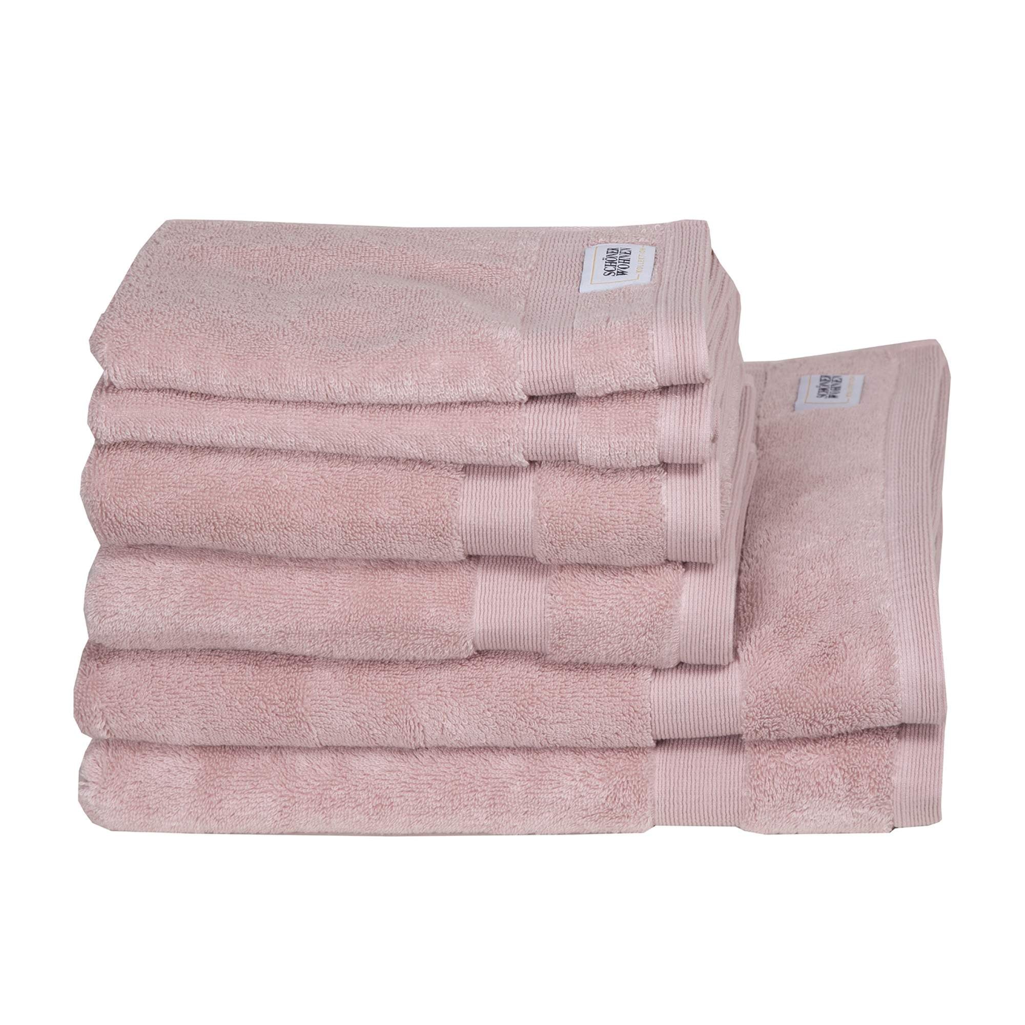 Handtuch 6er Set Cuddly • 2 Gästehandtücher, 2 Handtücher, 2 Badetücher • 100% Baumwolle